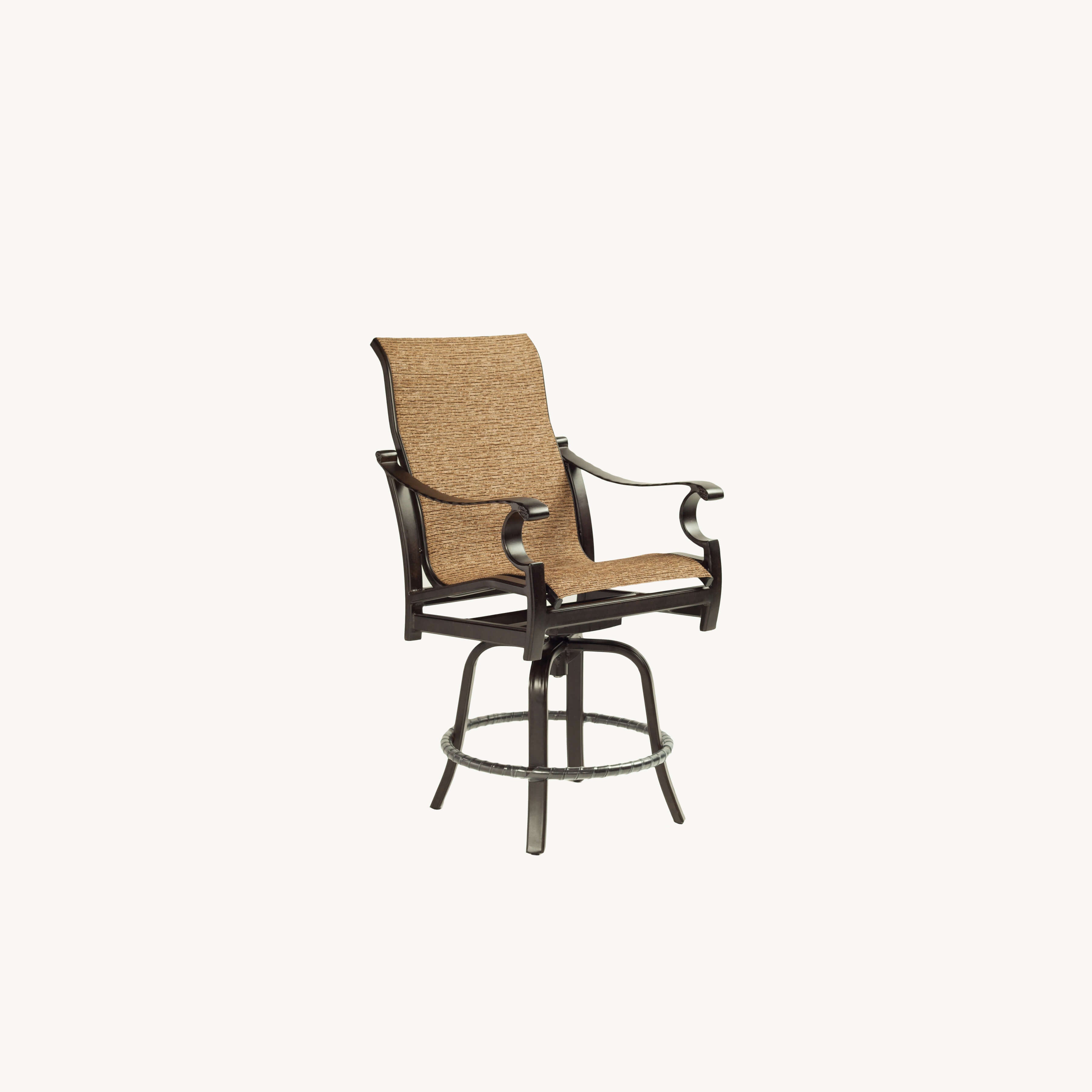 Monterey Padded Sling High Back Swivel Counter Arm Chair 5899MP by Castelle
