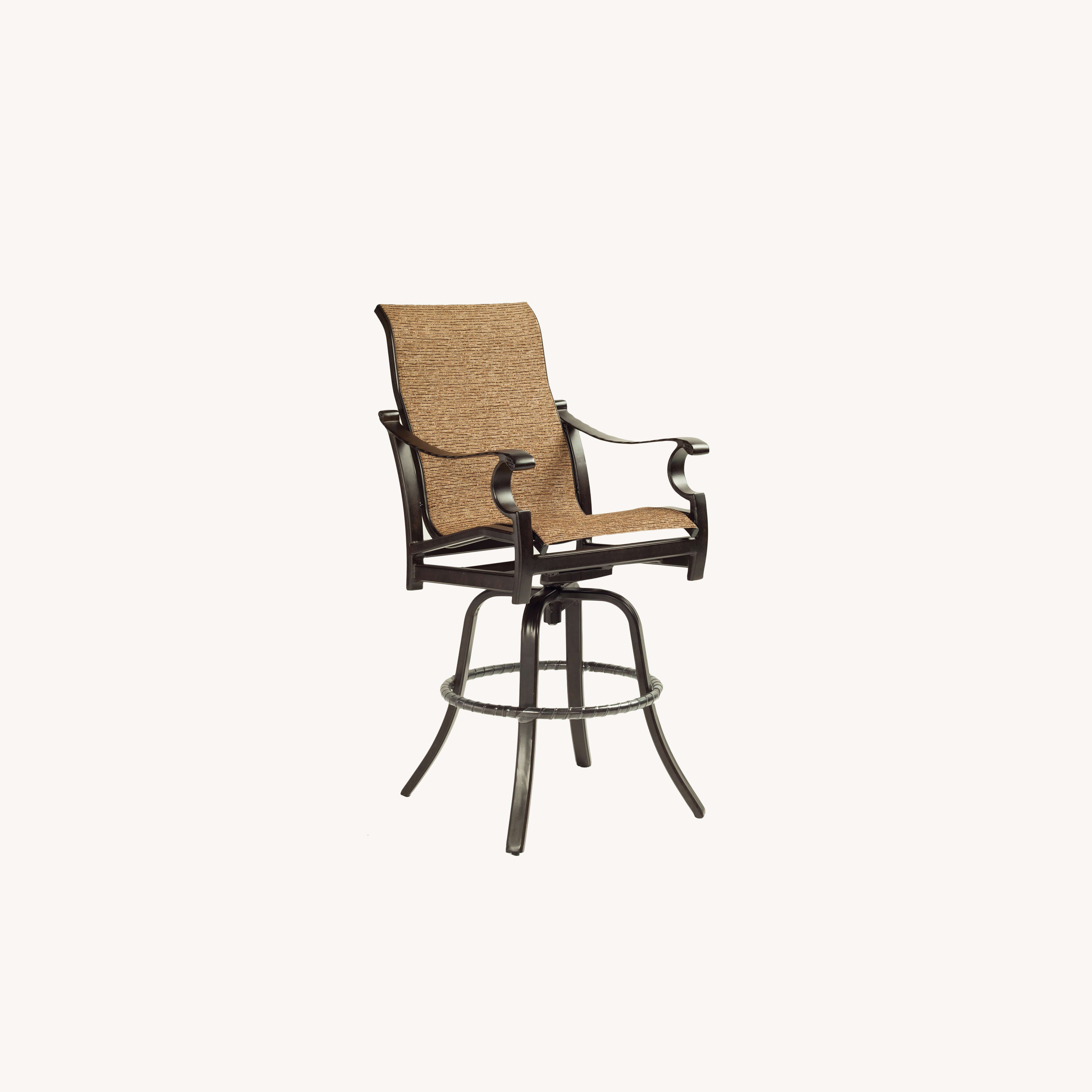 Monterey Padded Sling High Back Swivel Bar Arm Chair 5899P by Castelle