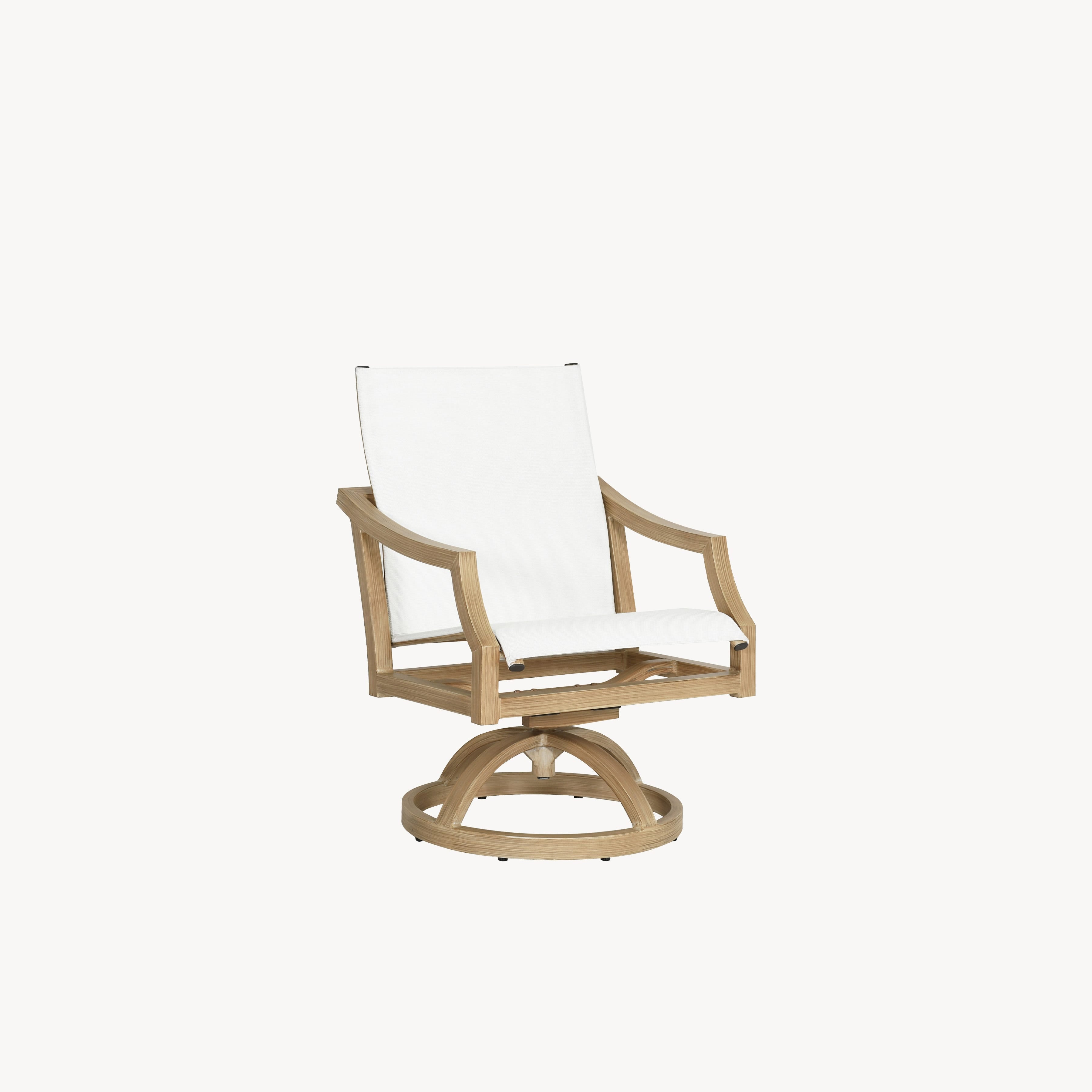 Nicoya Padded Sling Dining Swivel Rocker