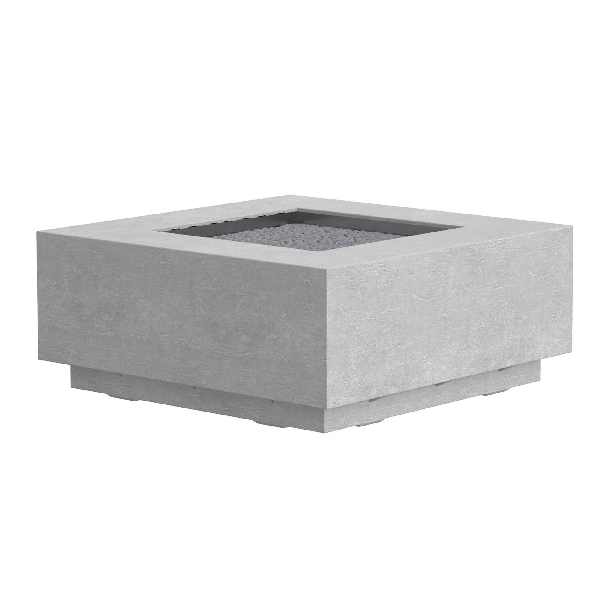 Sunset West Gravelstone Concrete Square Fire Table