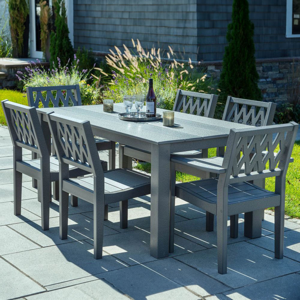 Seaside Casual Greenwich Dining Side Chair with Diamond Back