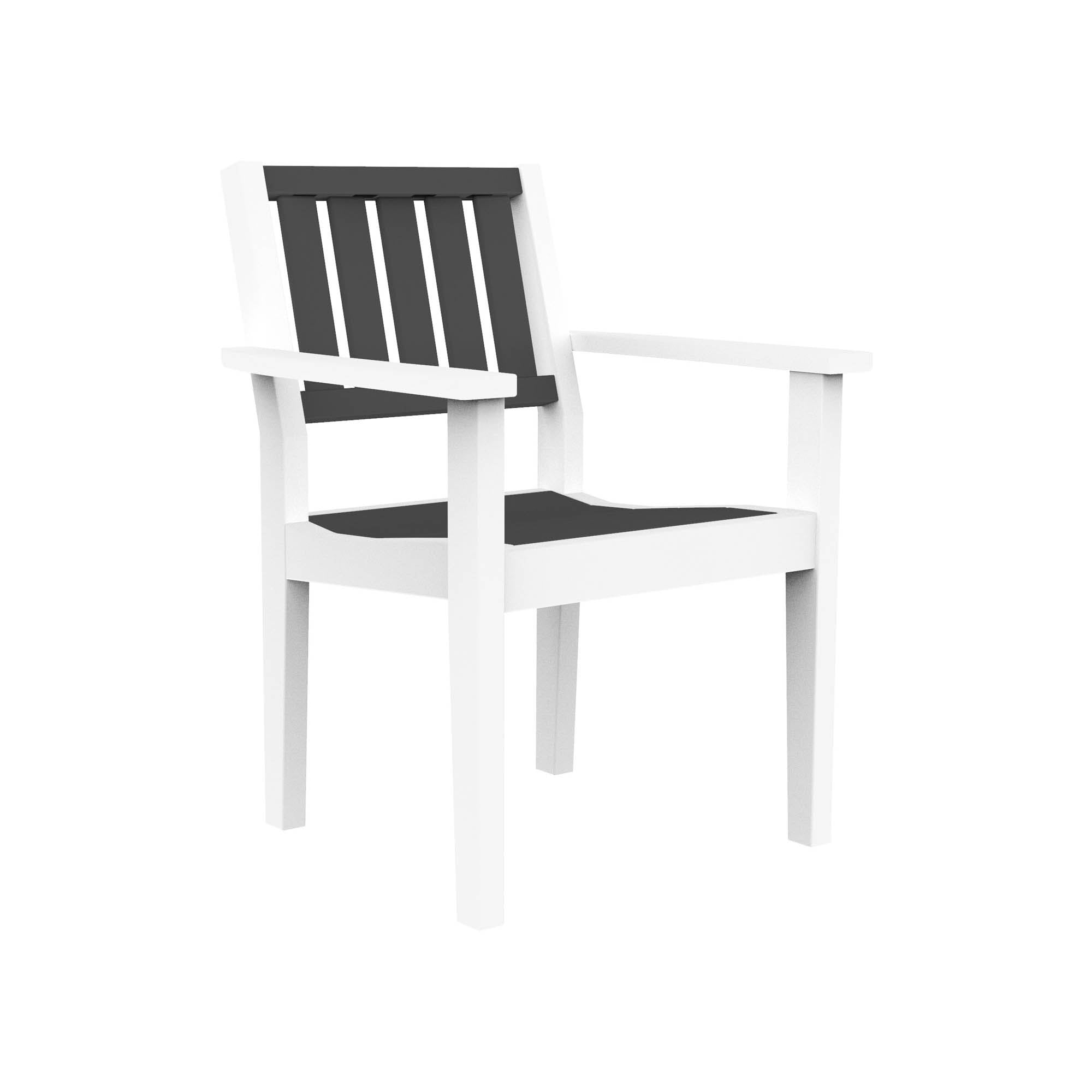 Seaside Casual Greenwich Dining Arm Chair Slatted Back