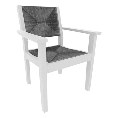 Seaside Casual Greenwich Woven Dining Arm Chair