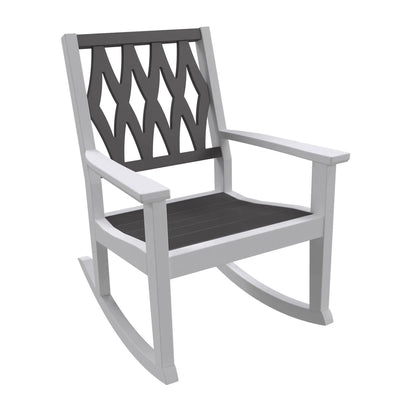 Seaside Casual Greenwich Rocker Chair with Diamond Back