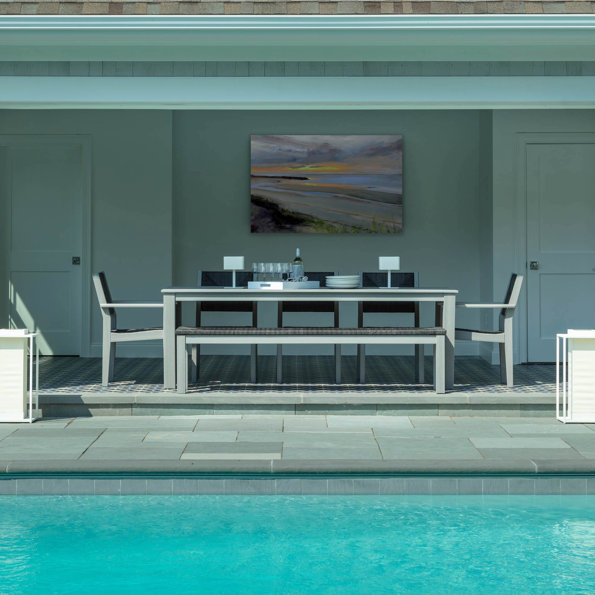 Seaside Casual Greenwich 35" x 90" Rectangular Dining Table