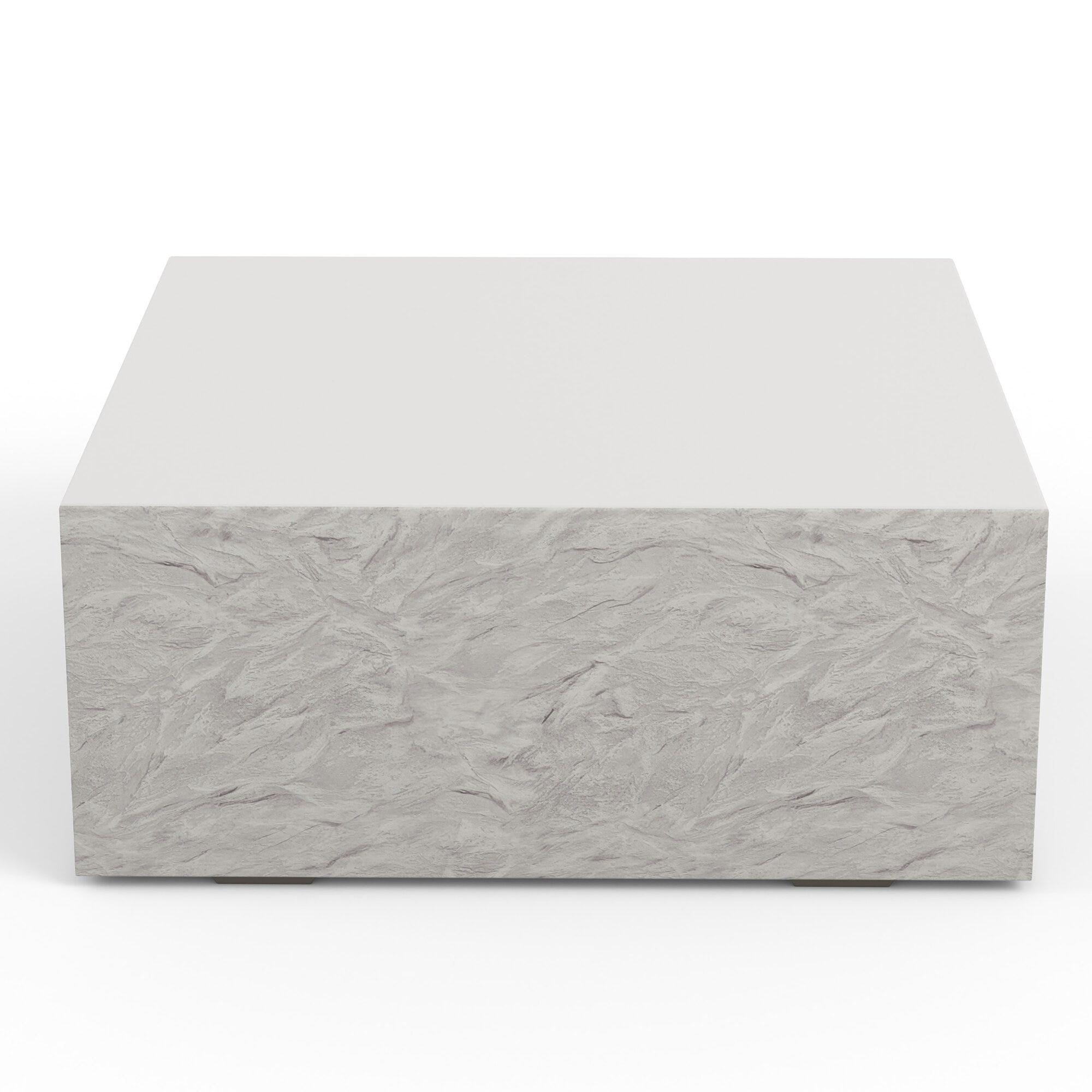Sunset West Antique Stone Square Coffee Table