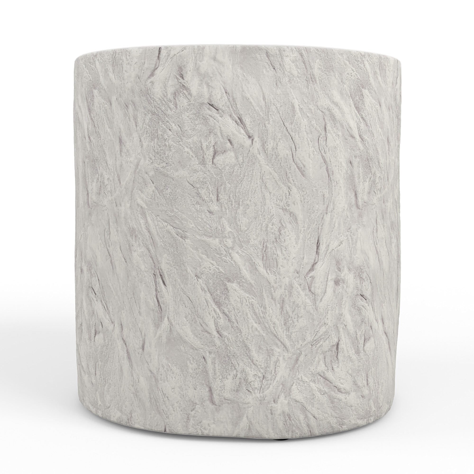 Sunset West Antique Stone Round End Table