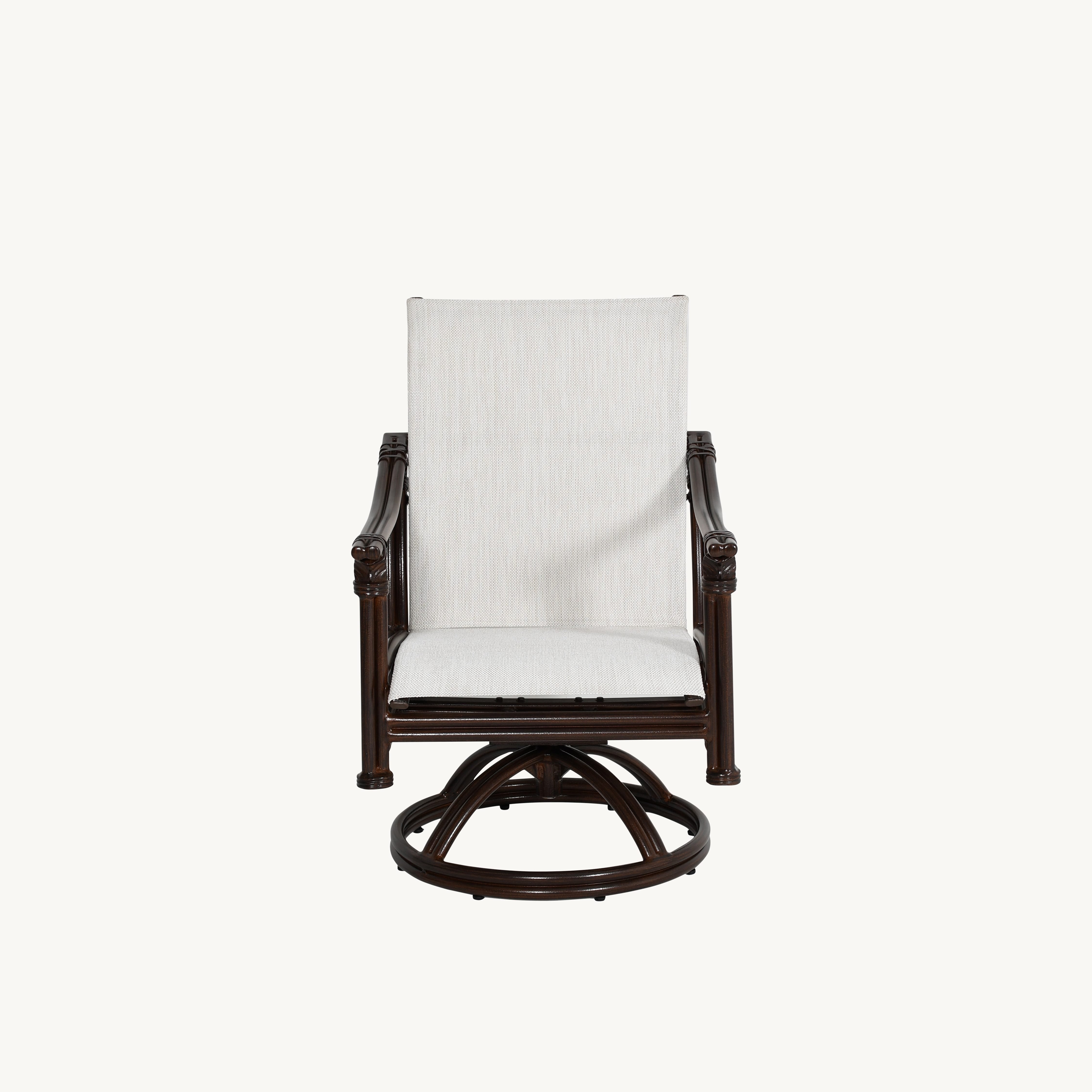 Coco Padded Sling Dining Swivel Rocker