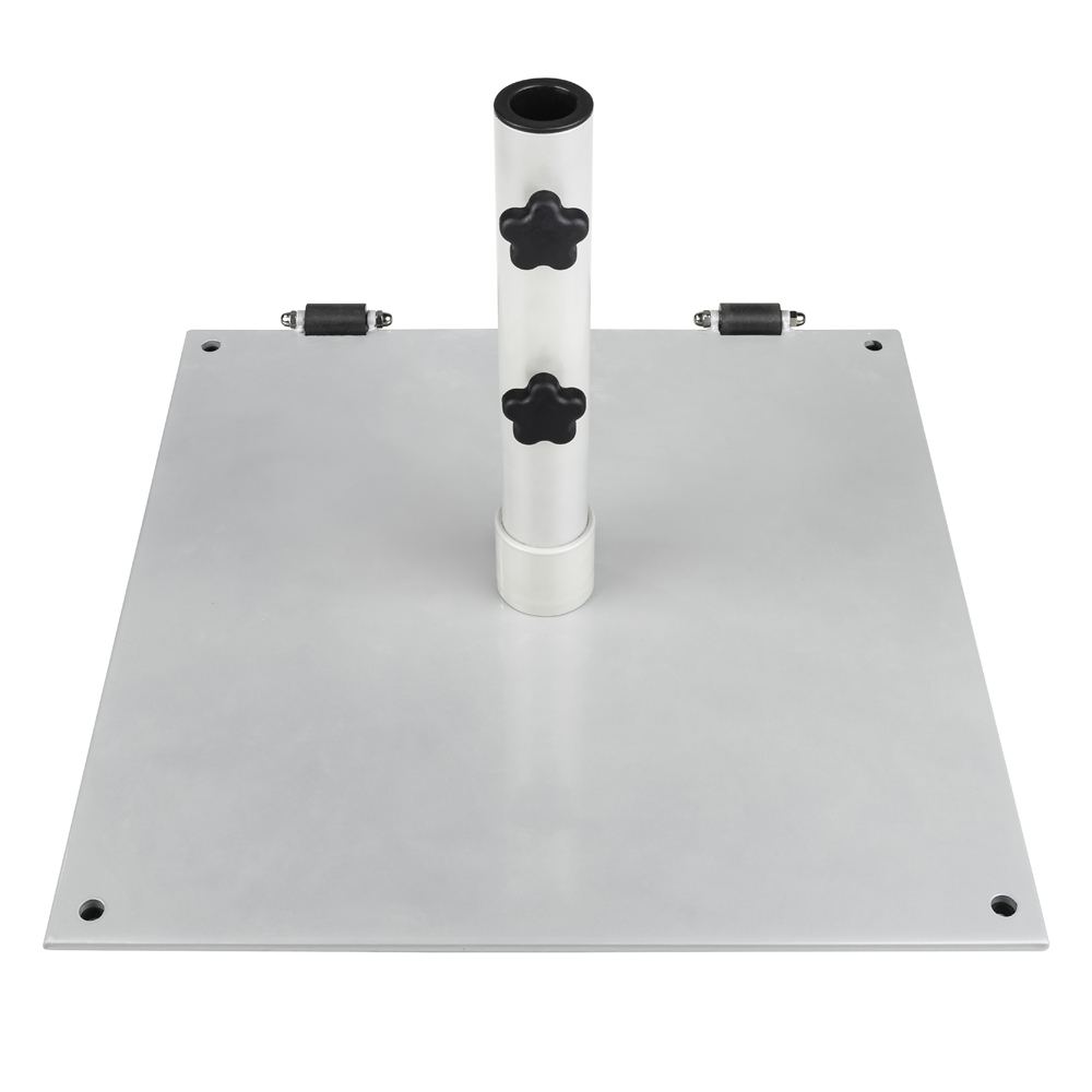 Steel Plate 75 lbs. Freestanding Umbrella Base w/ Wheels