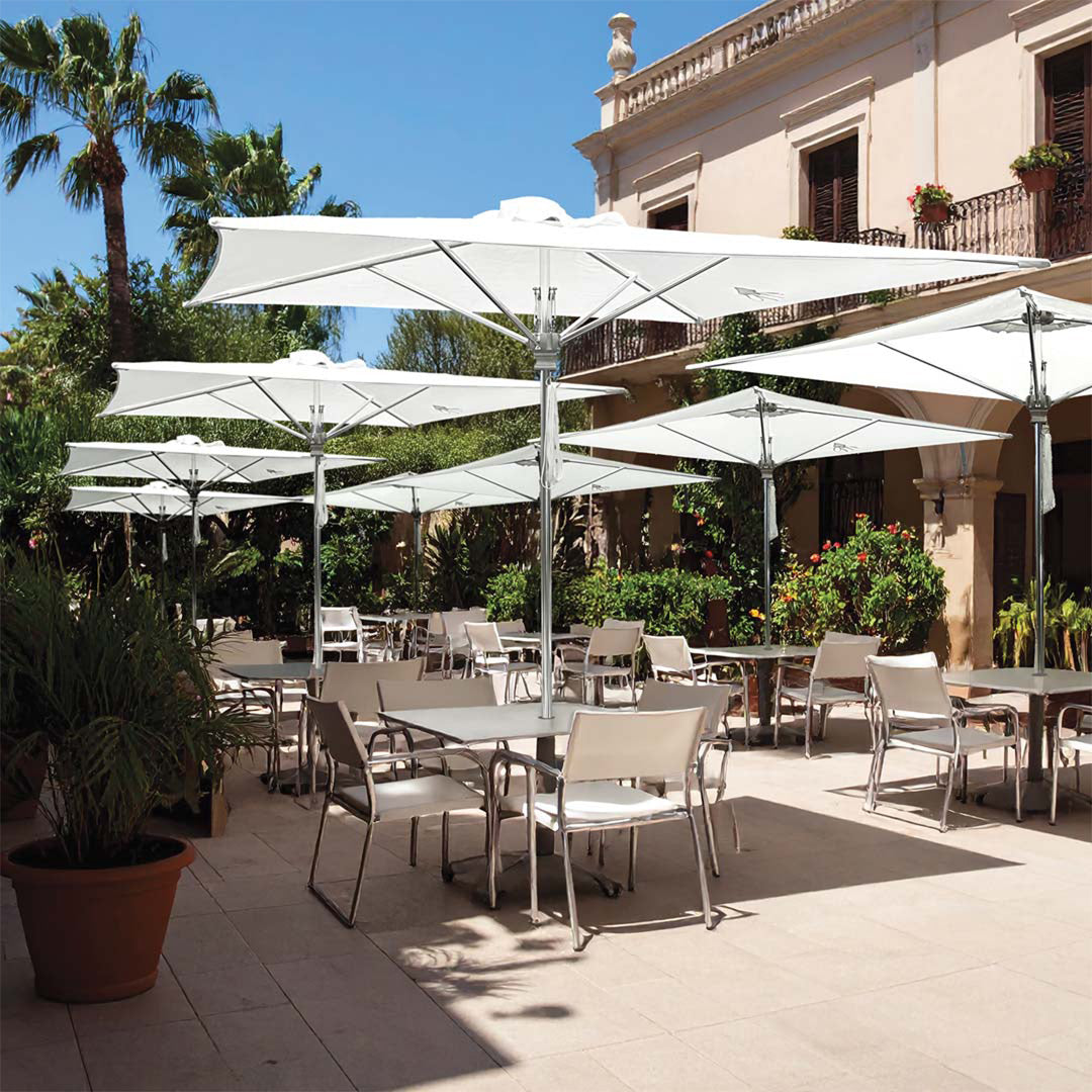 Galtech 8' x 8' Deluxe Square Commercial Market Umbrella (782)