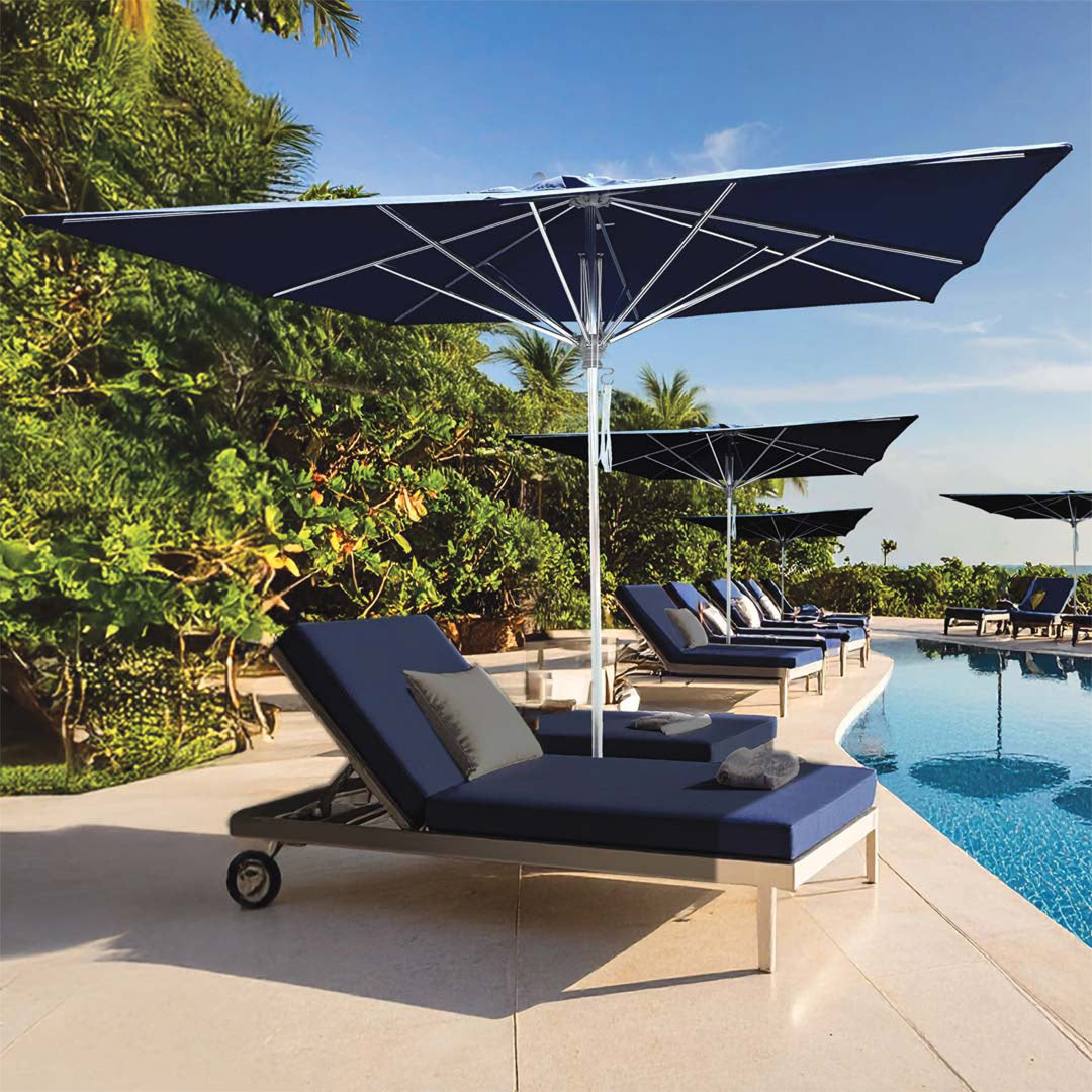 Galtech 10' x 10' Deluxe Square Commercial Market Umbrella (792)