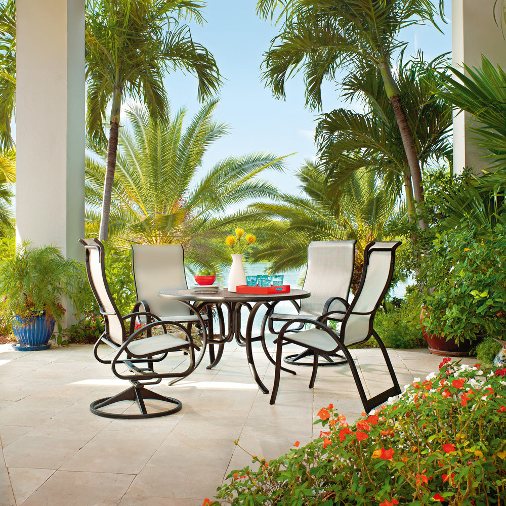 Telescope Casual Aruba Sling Supreme Stacking Arm Chair (Set of 4)