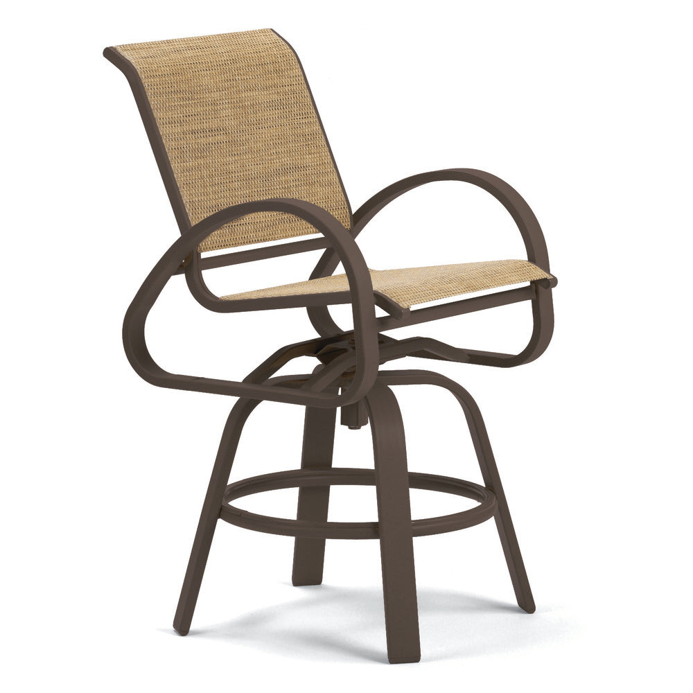 Telescope Casual Aruba Sling Balcony Height Swivel Cafe Chair