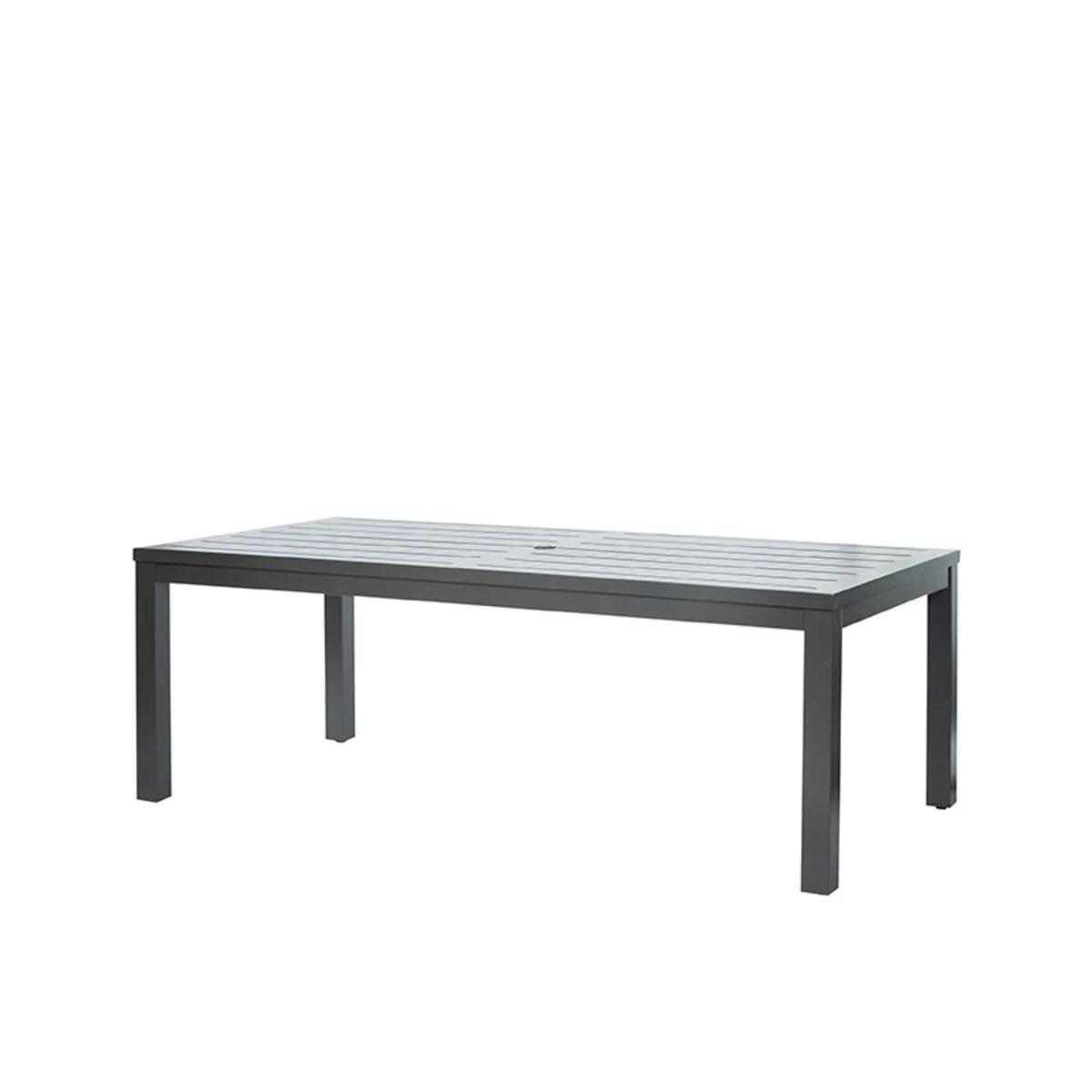 Palermo 85" x 42" Rectangular Dining Table with Umbrella Hole