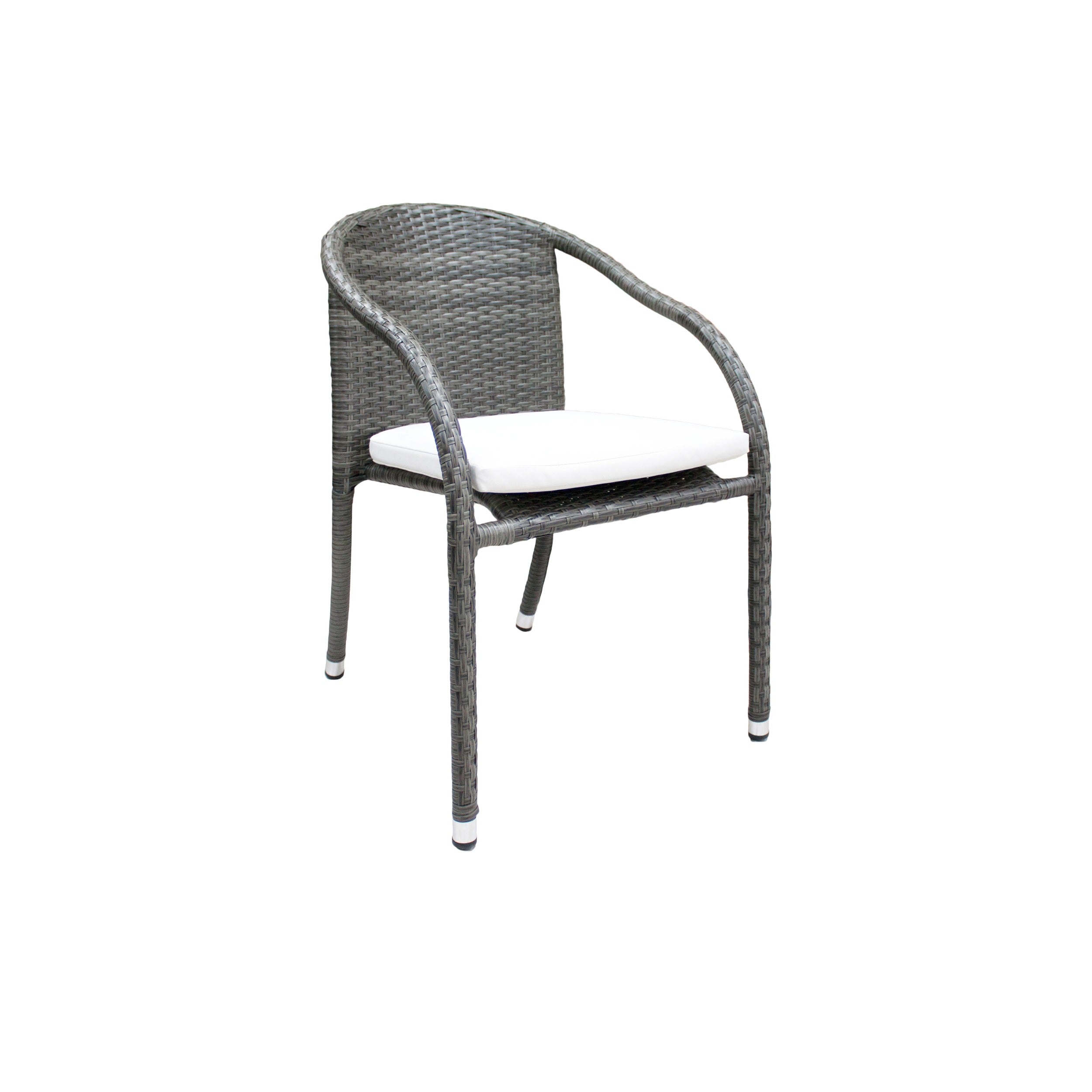 Hospitality Rattan Spectrum Stackable Cushioned Dining Arm Chair