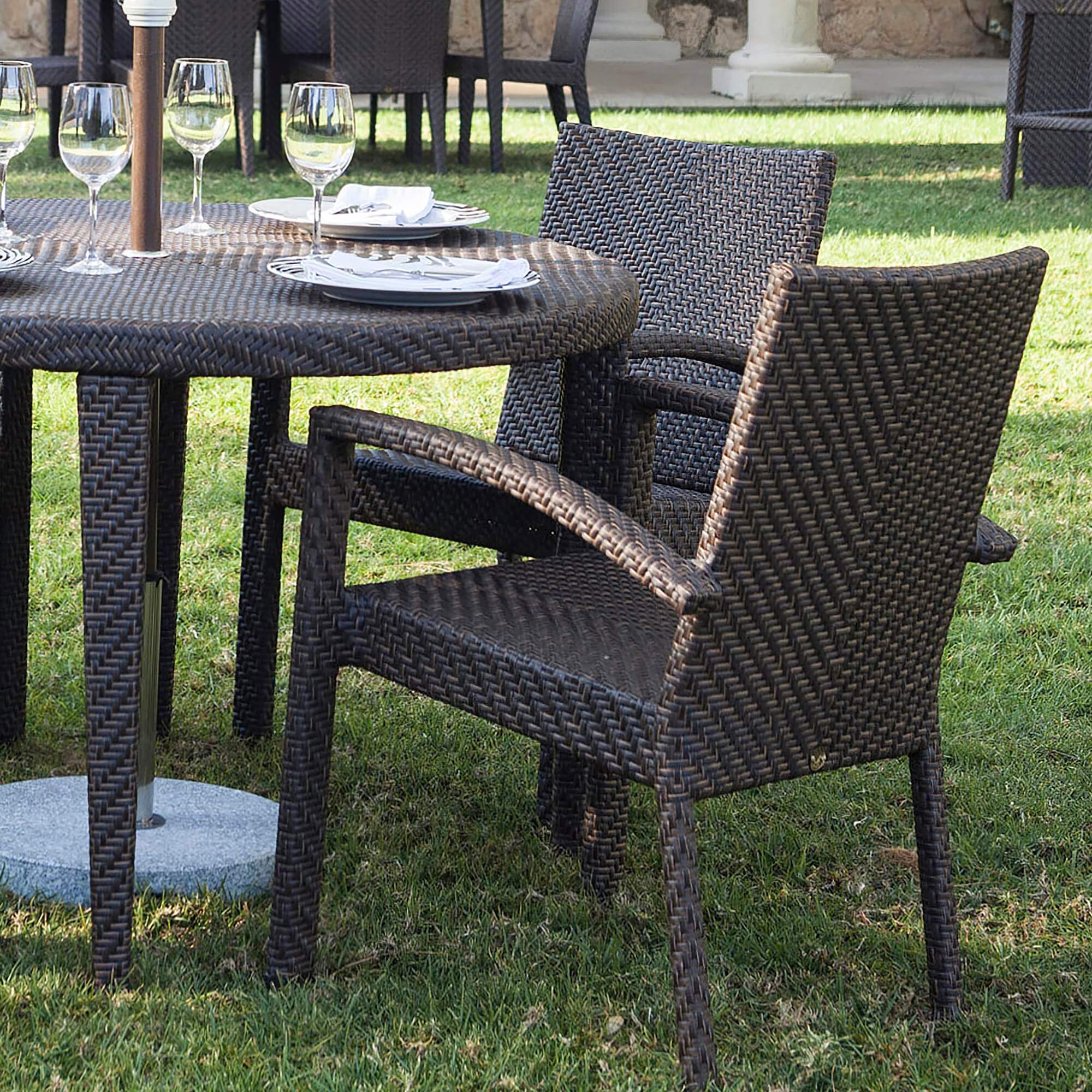 Hospitality Rattan Atlantis Stackable Dining Arm Chair alternate view