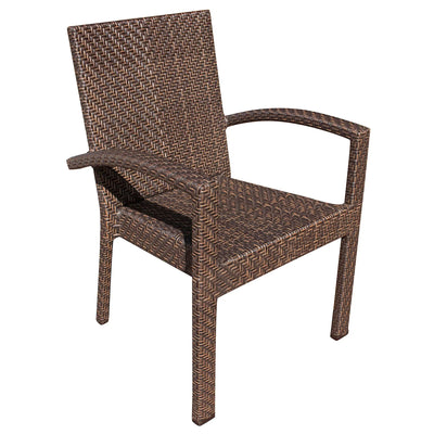 Hospitality Rattan Atlantis Stackable Dining Arm Chair