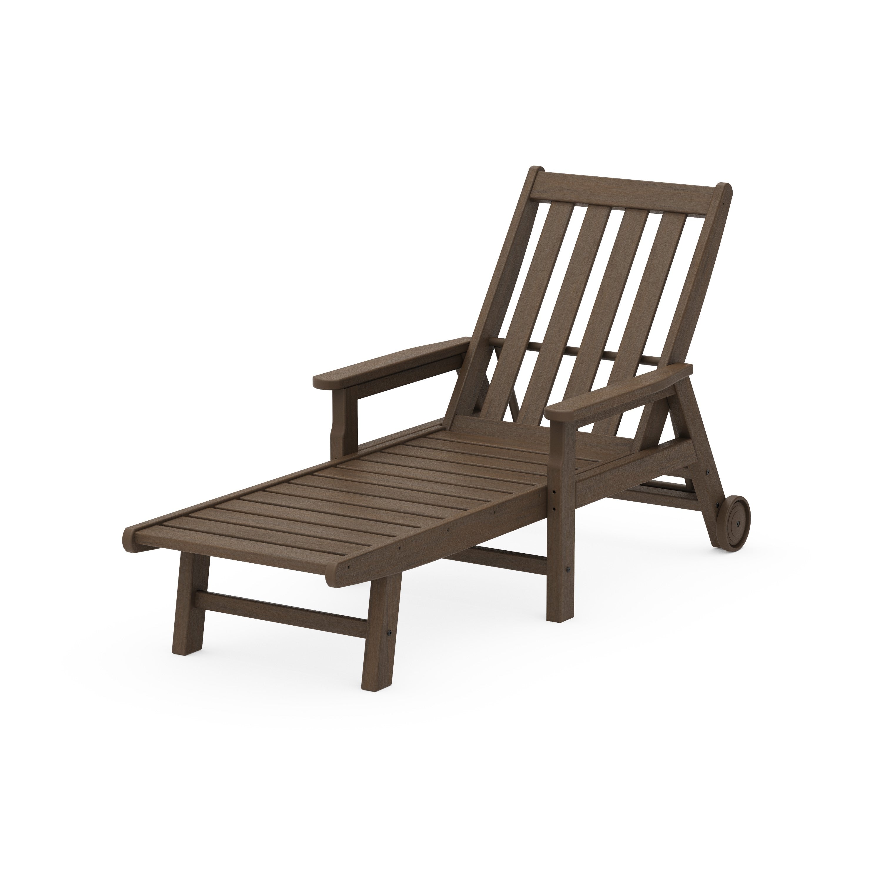 Vineyard Chaise with Arms and Wheels