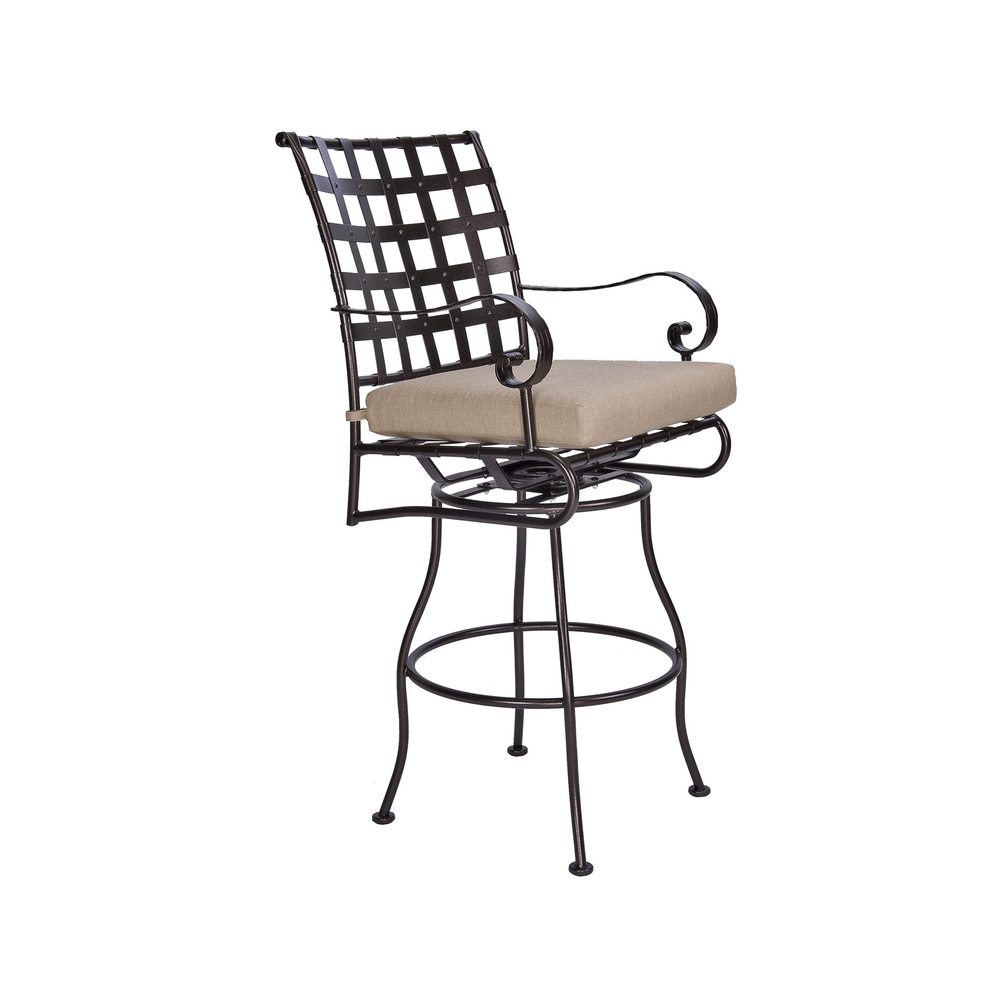 Classico-W Cushioned Swivel Bar Stool