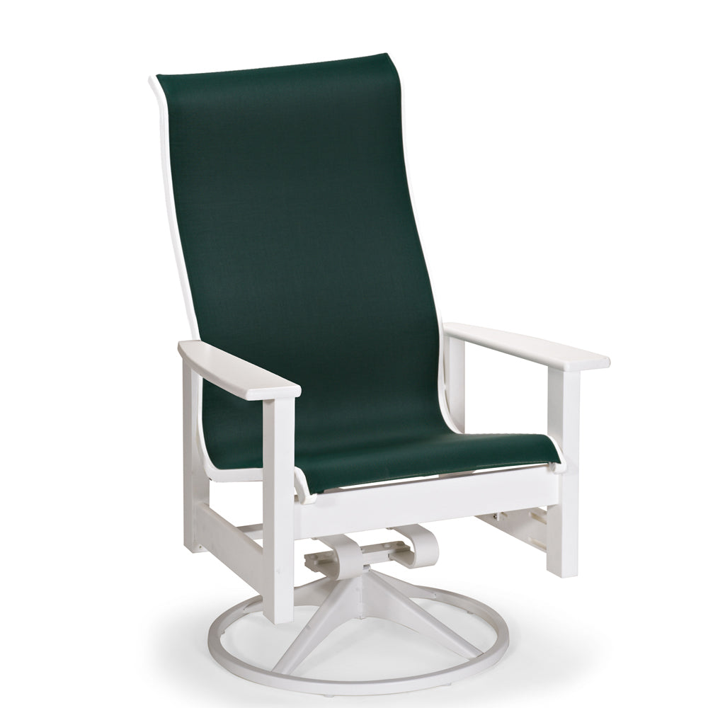 Telescope Casual Leeward MGP Sling Supreme High Back Swivel Rocker Dining Chair