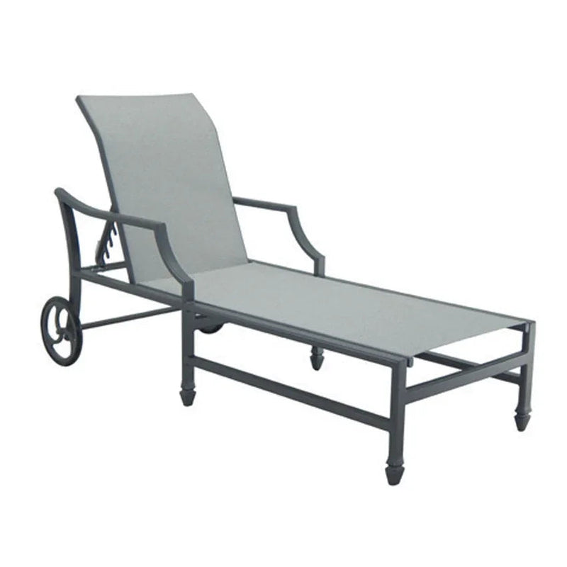 Lancaster Padded Sling Chaise Lounge 9C92P by Castelle