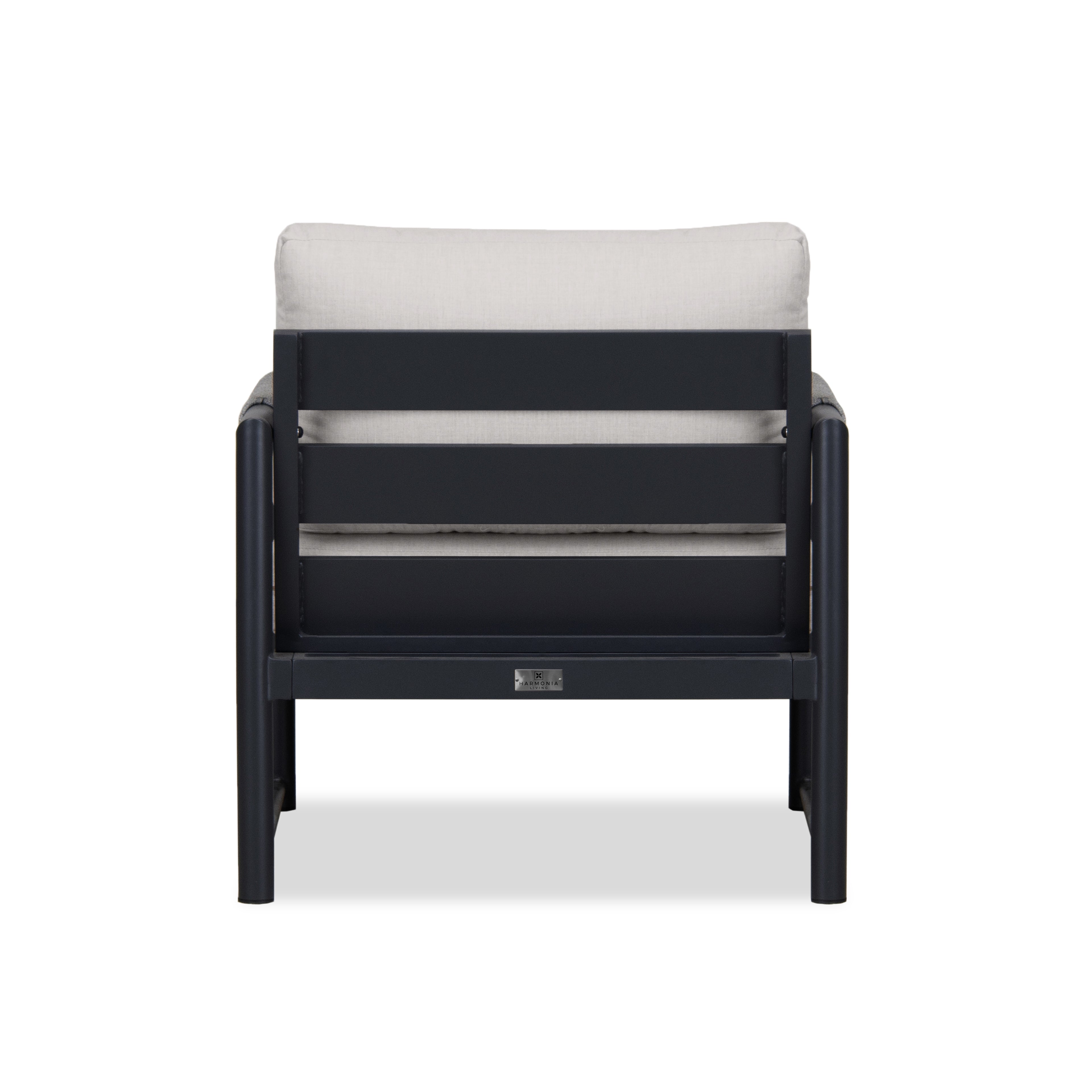 Alto Club Chair#Finish_Black#Fabric_Cast Silver