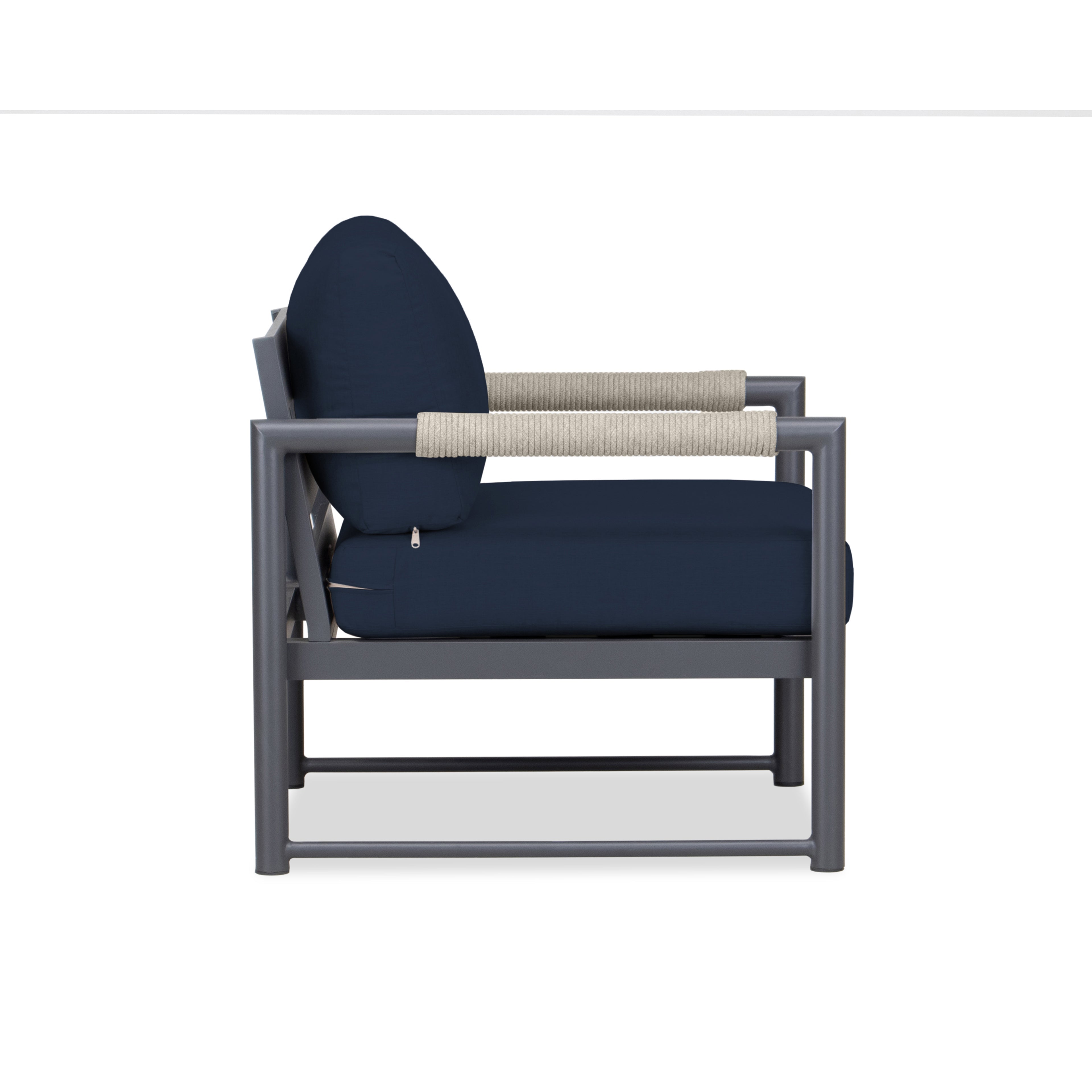 Alto Club Chair#Finish_Slate#Fabric_Spectrum Indigo