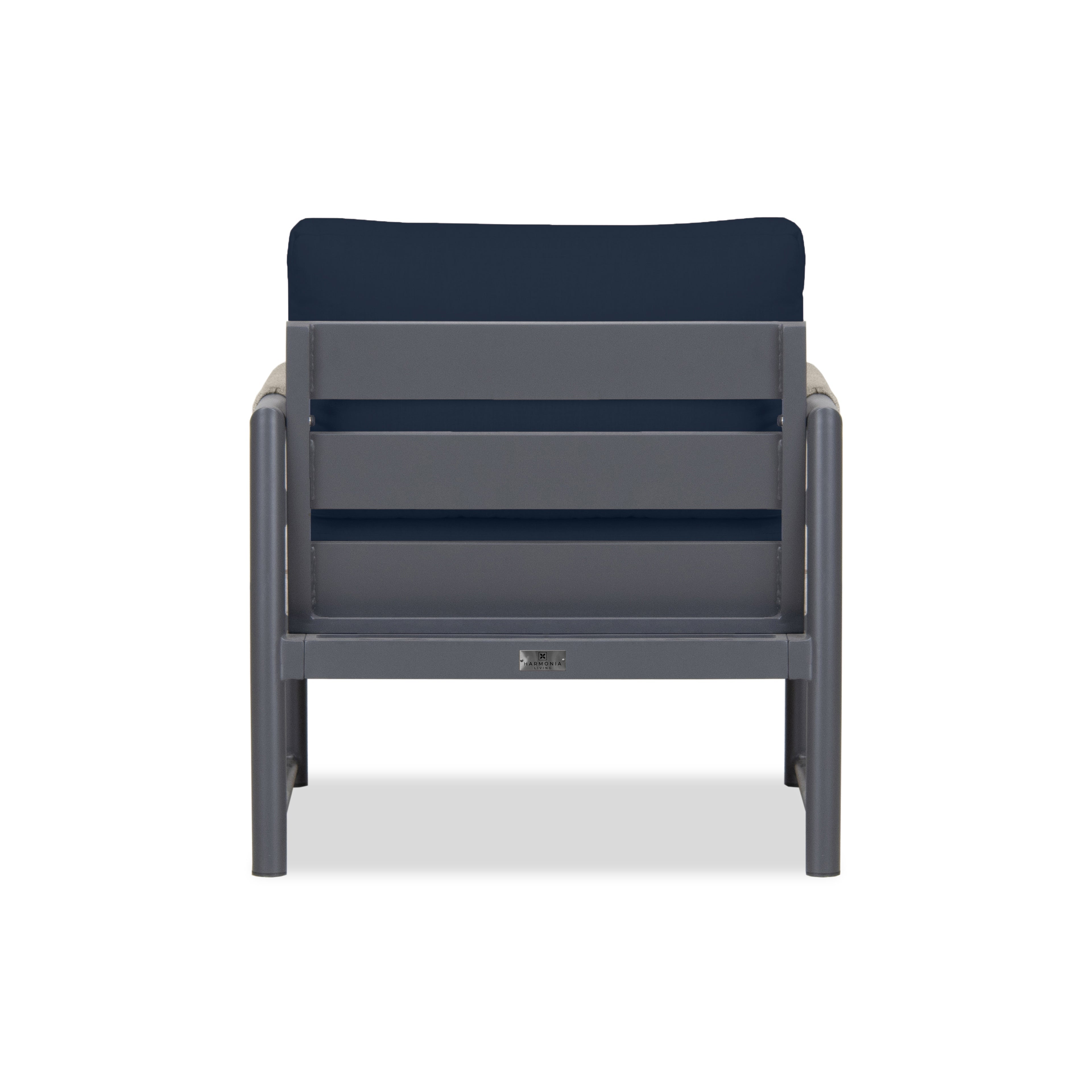 Alto Club Chair#Finish_Slate#Fabric_Spectrum Indigo