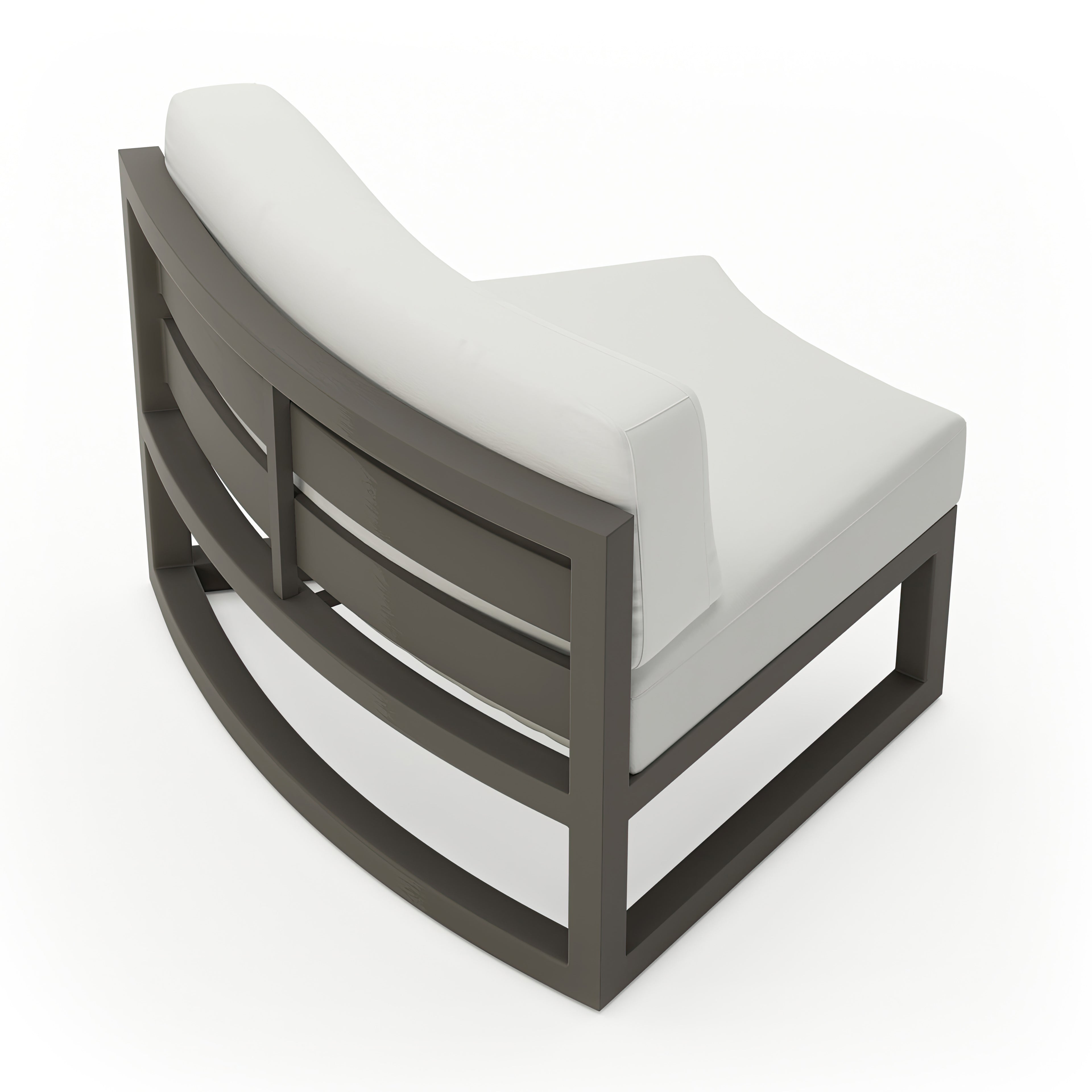 Avion Aluminum Curve Seat (Set of 2)#Finish_Slate#Fabric_Canvas Natural