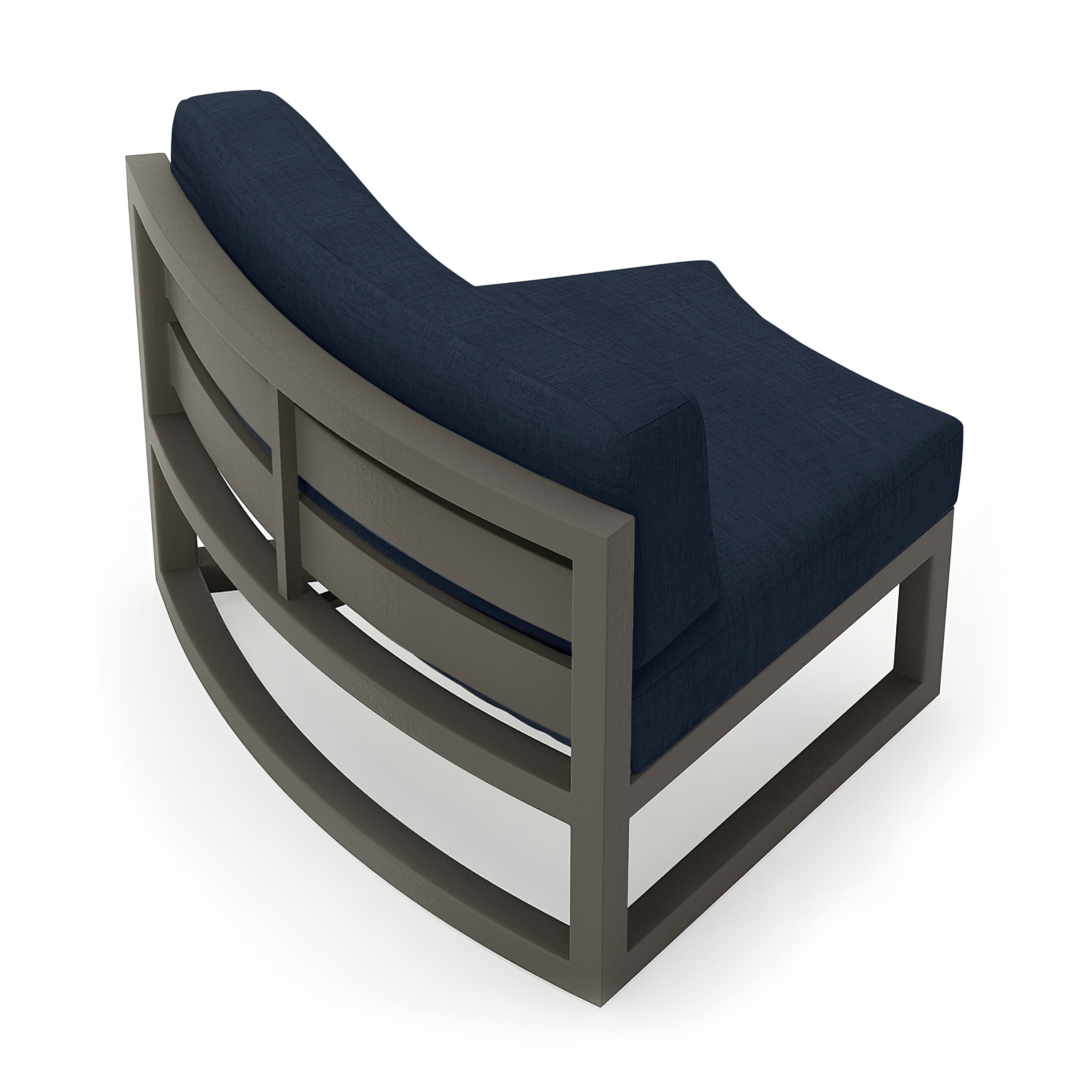 Avion Aluminum Curve Seat (Set of 2)#Finish_Slate#Fabric_Spectrum Indigo