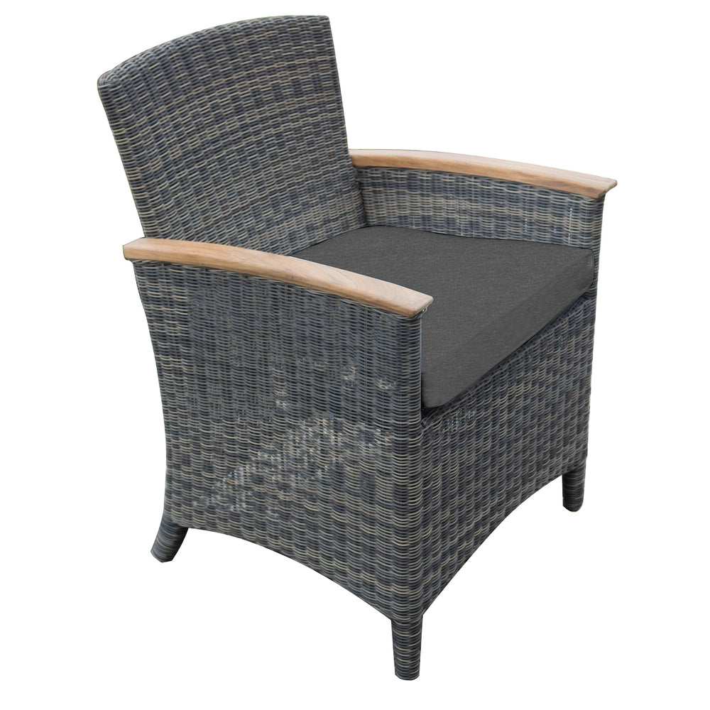 Bella Cushioned Dining Arm Chair view 2