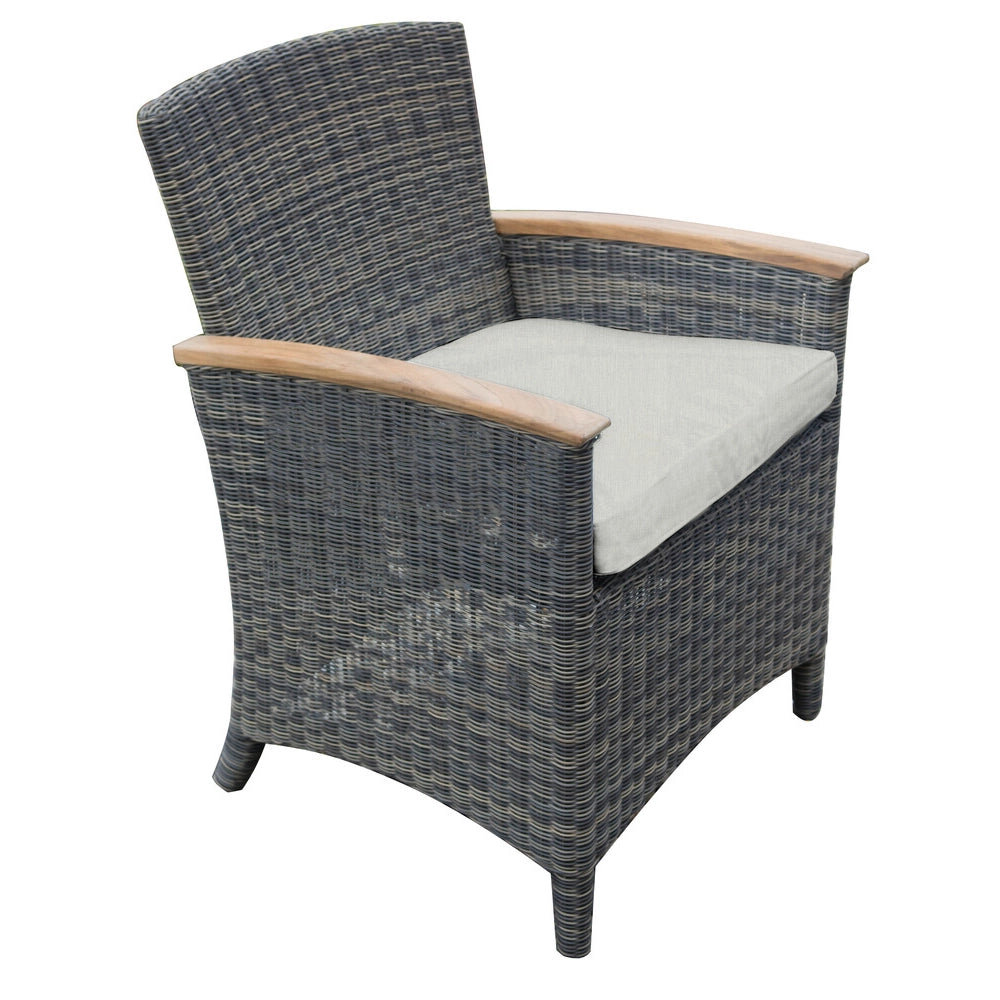 Bella Cushioned Dining Arm Chair view 4