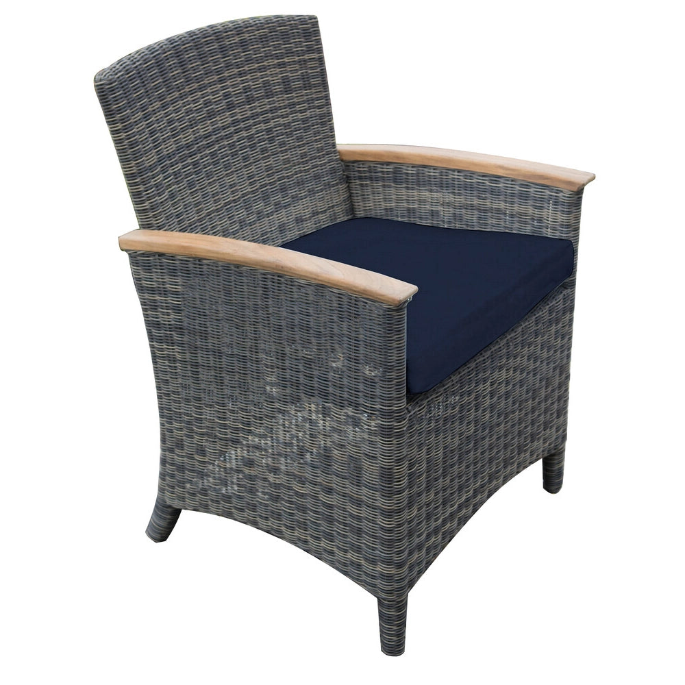 Bella Cushioned Dining Arm Chair view 6