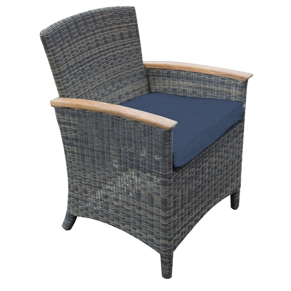 Bella Cushioned Dining Arm Chair view 9