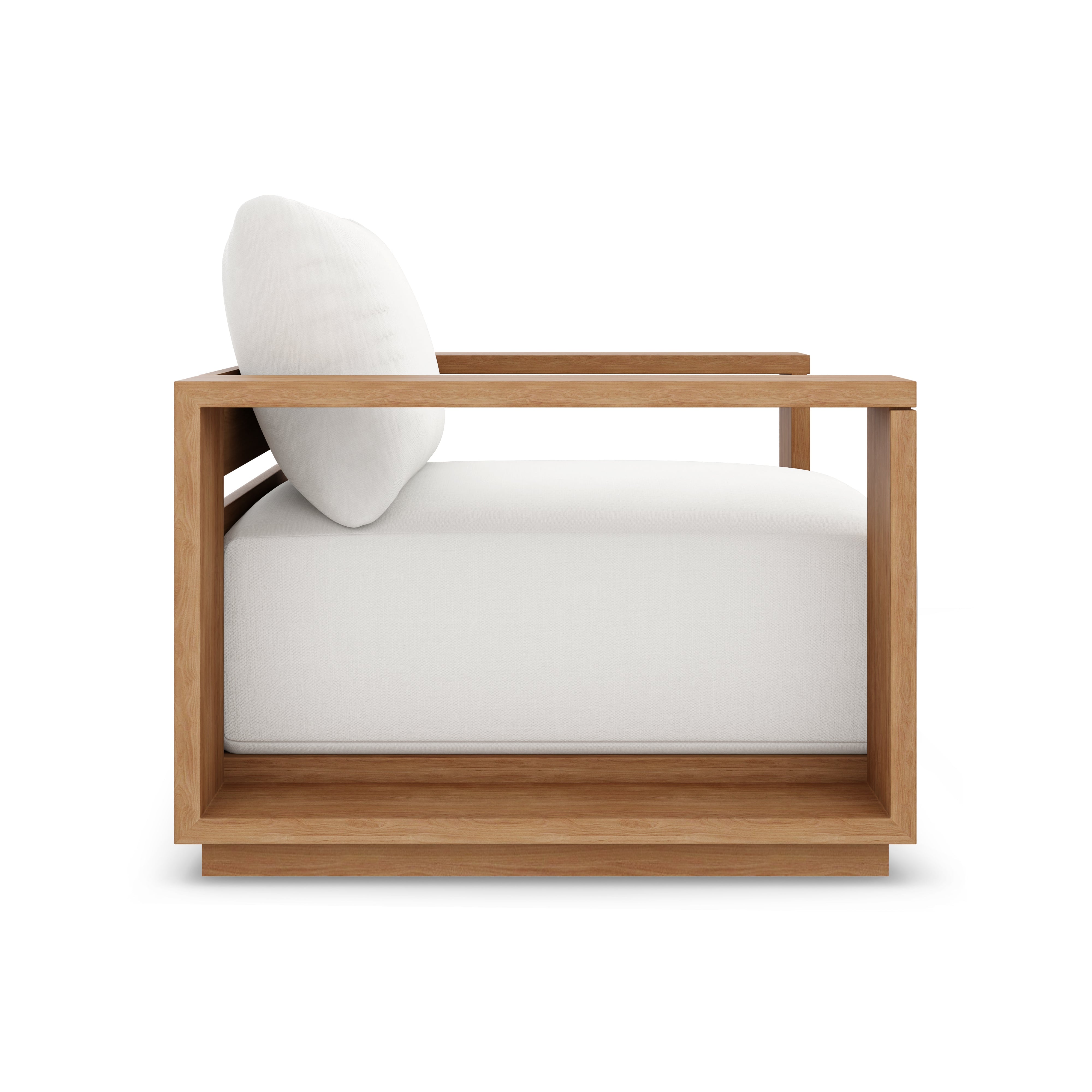 Beja Luxe Club Chair#Finish_Natural Sanded#Fabric_Canvas Natural