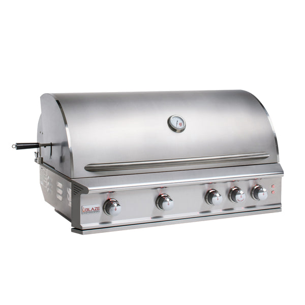 Professional 44" Stainless Steel 4-Burner Built-In Gas Grill