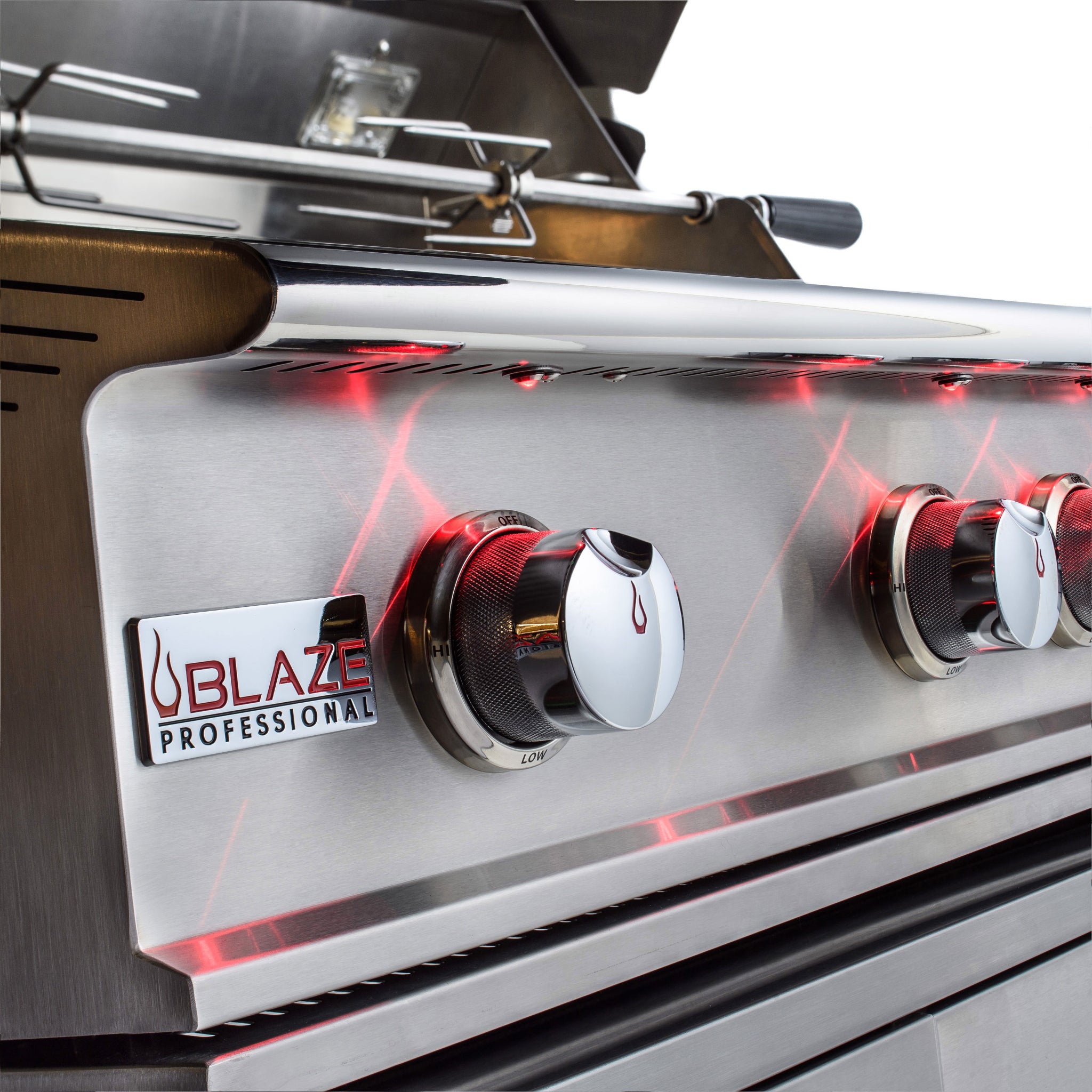Professional 44" Stainless Steel 4-Burner Built-In Gas Grill