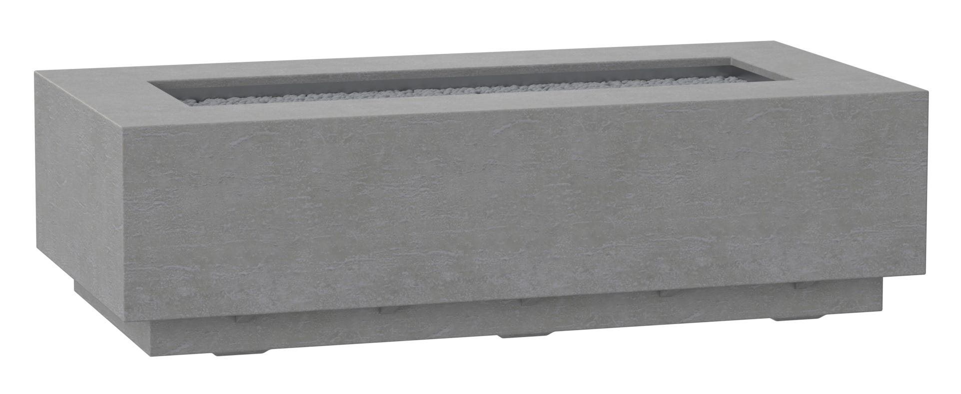 Gravelstone Concrete Rectangular Fire Table by Sunset West