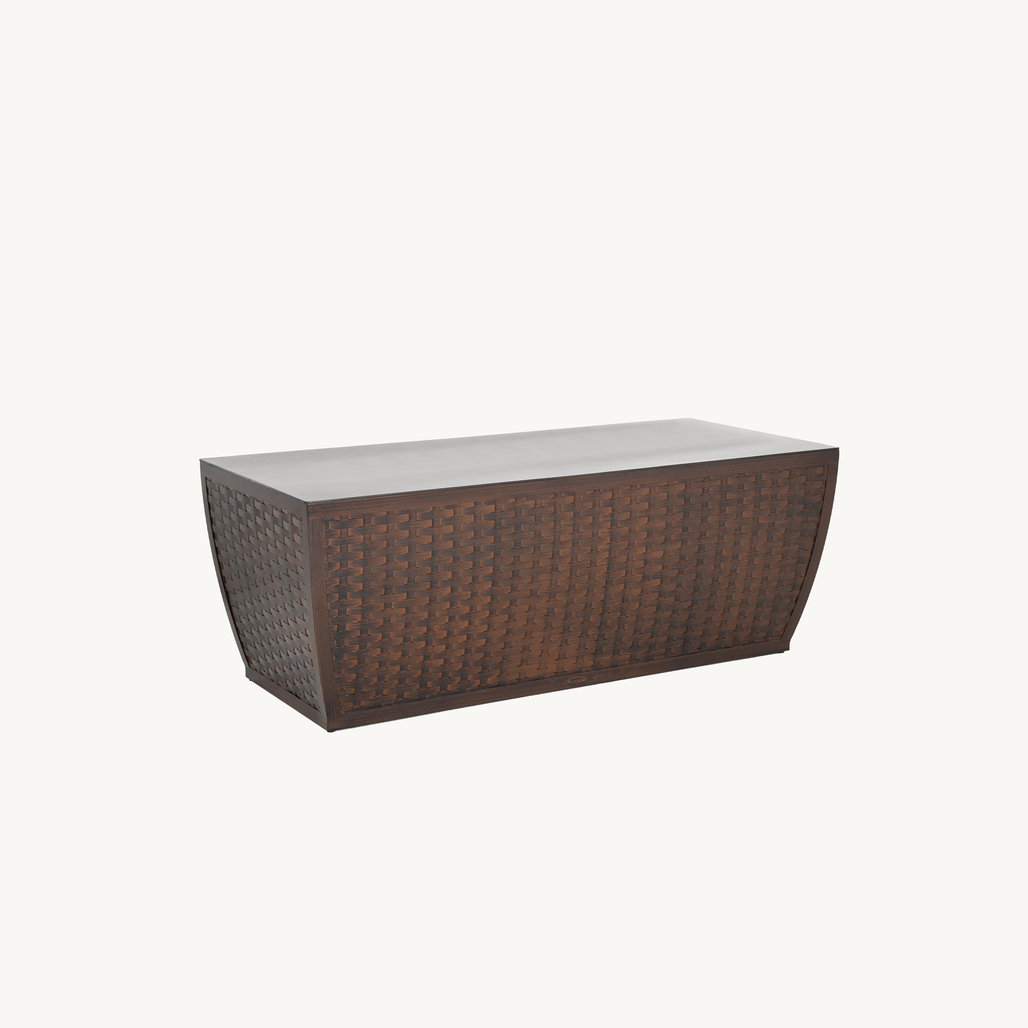 Largo 26" x 60" Rectangular Coffee Table (Woven Aluminum Sides) C4RC2660 by Castelle