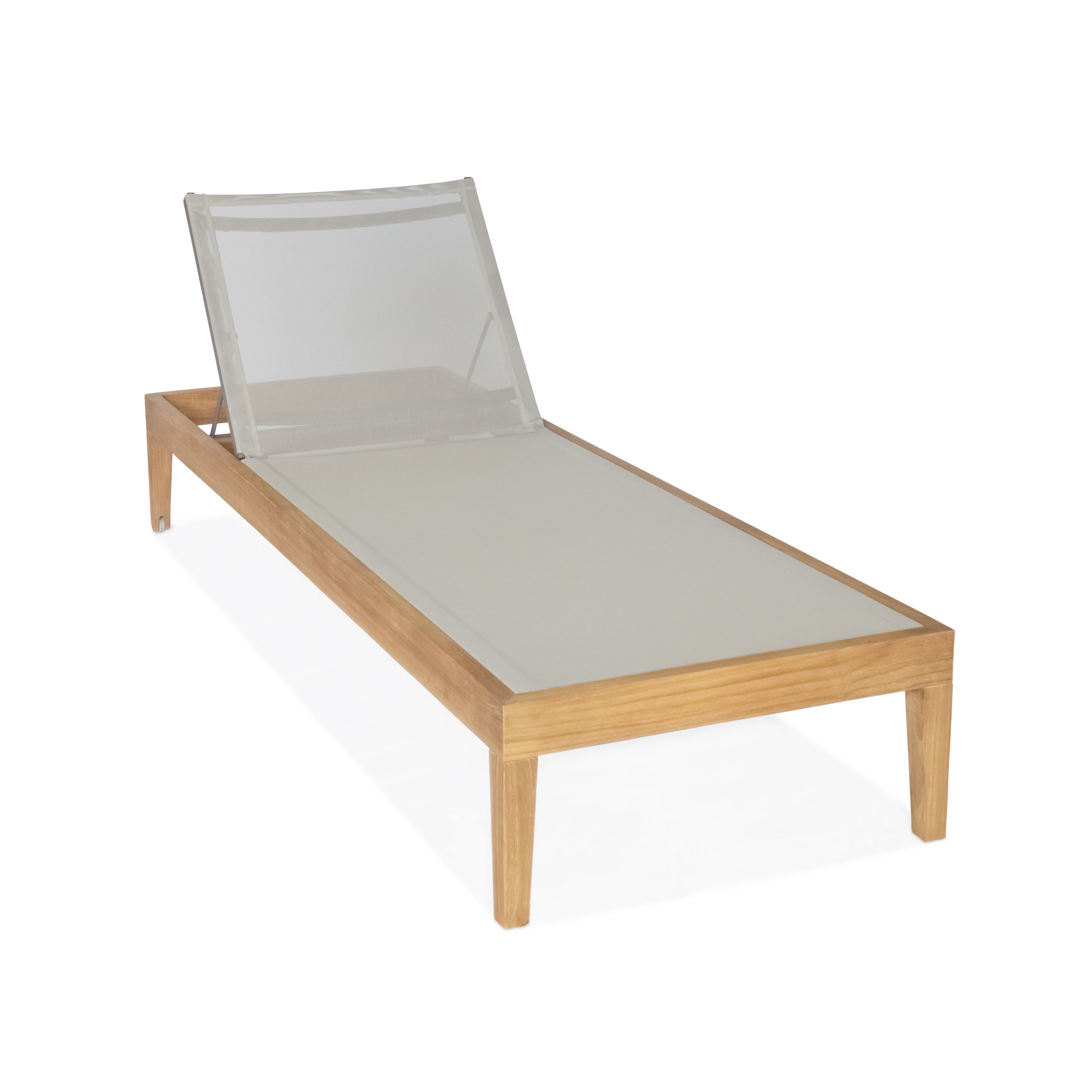 Classic Teak Sling Chaise Lounge