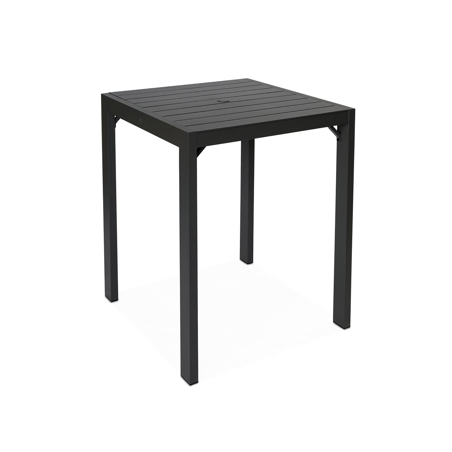 Classic Aluminum 4-Seater Square Bar Table