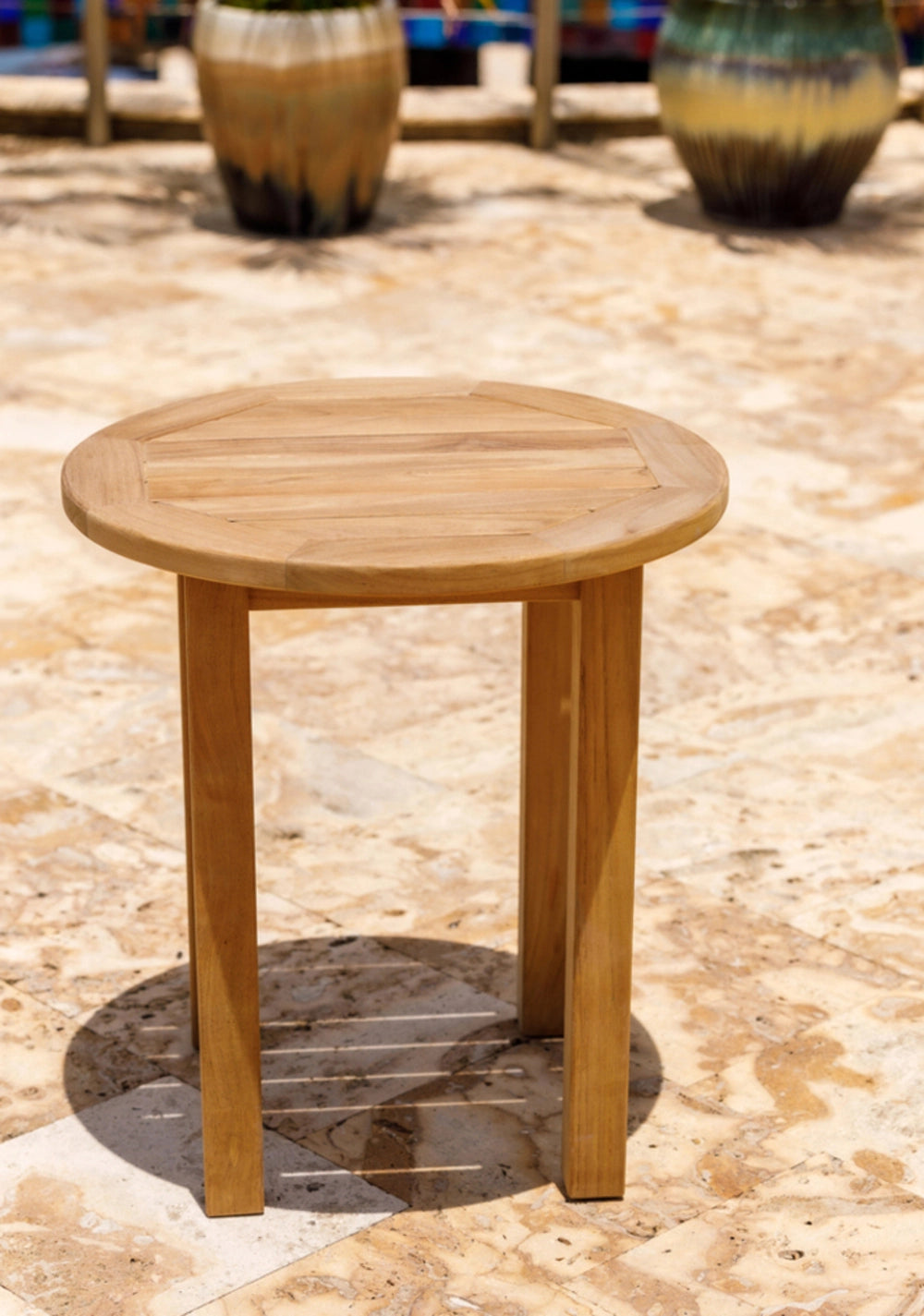 Canterbury 20" Tall Round Side Table view 3