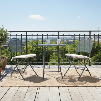 Cafe Napoli Wrought Iron 3-Piece Bistro Set