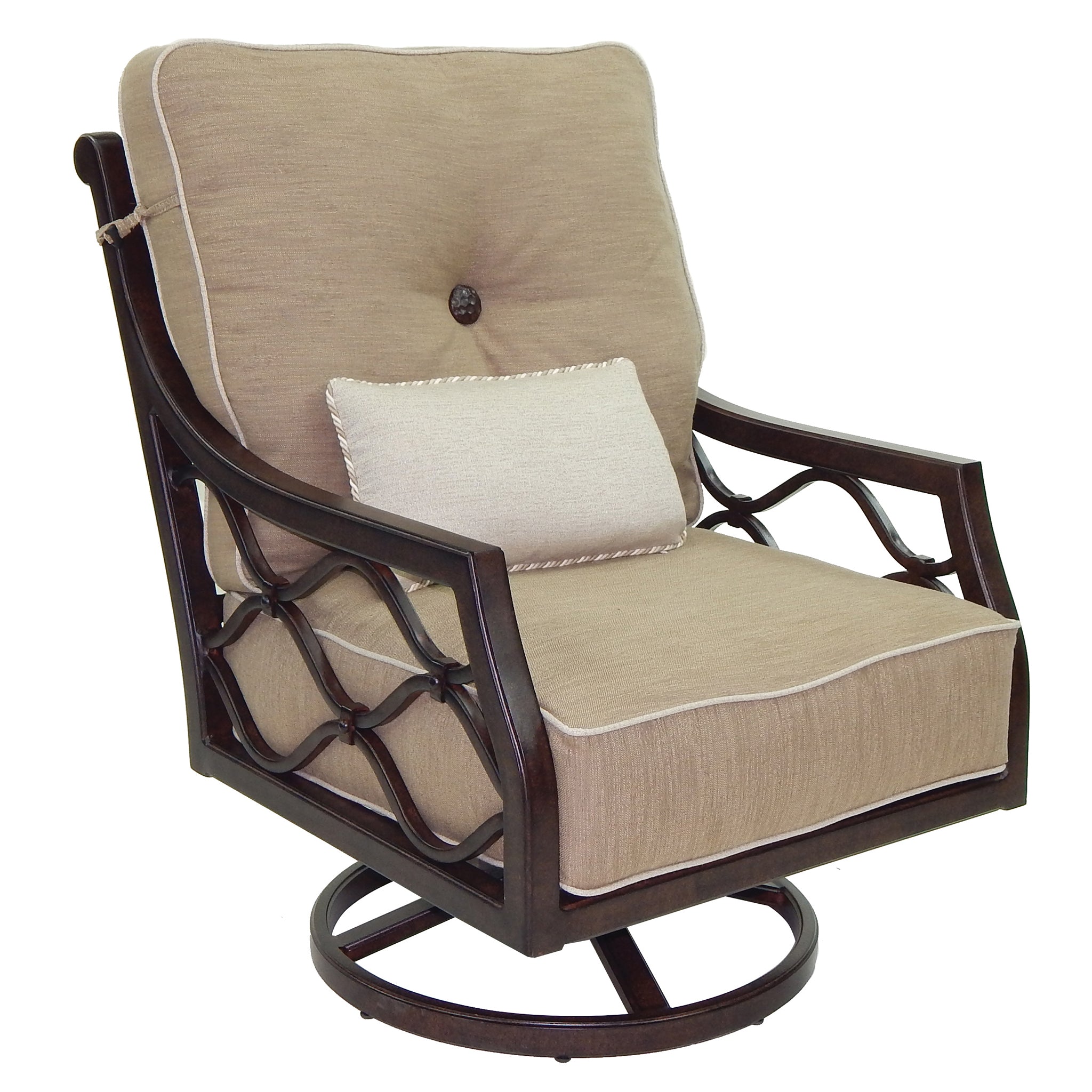 Villa Bianca High Back Swivel Rocker