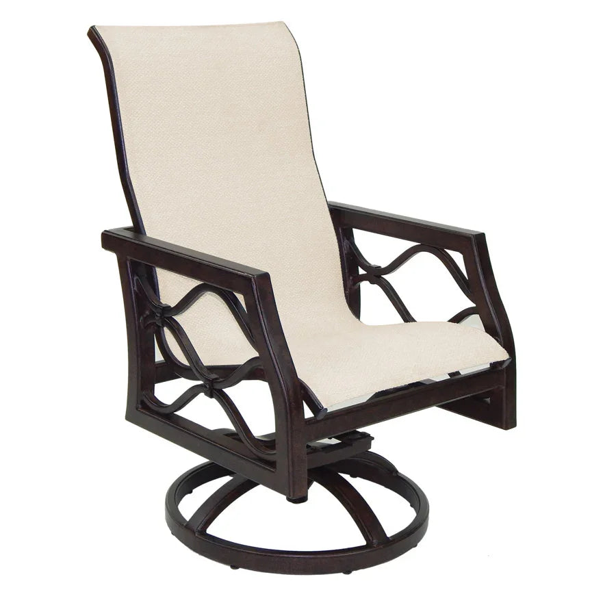 Villa Bianca Sling Dining Swivel Rocker 1197S by Castelle