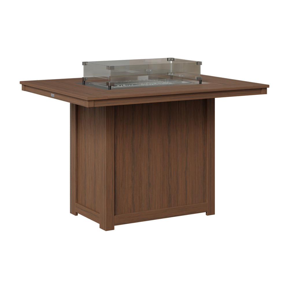 Donoma 42" x 54" Rectangular Counter Fire Table view 4