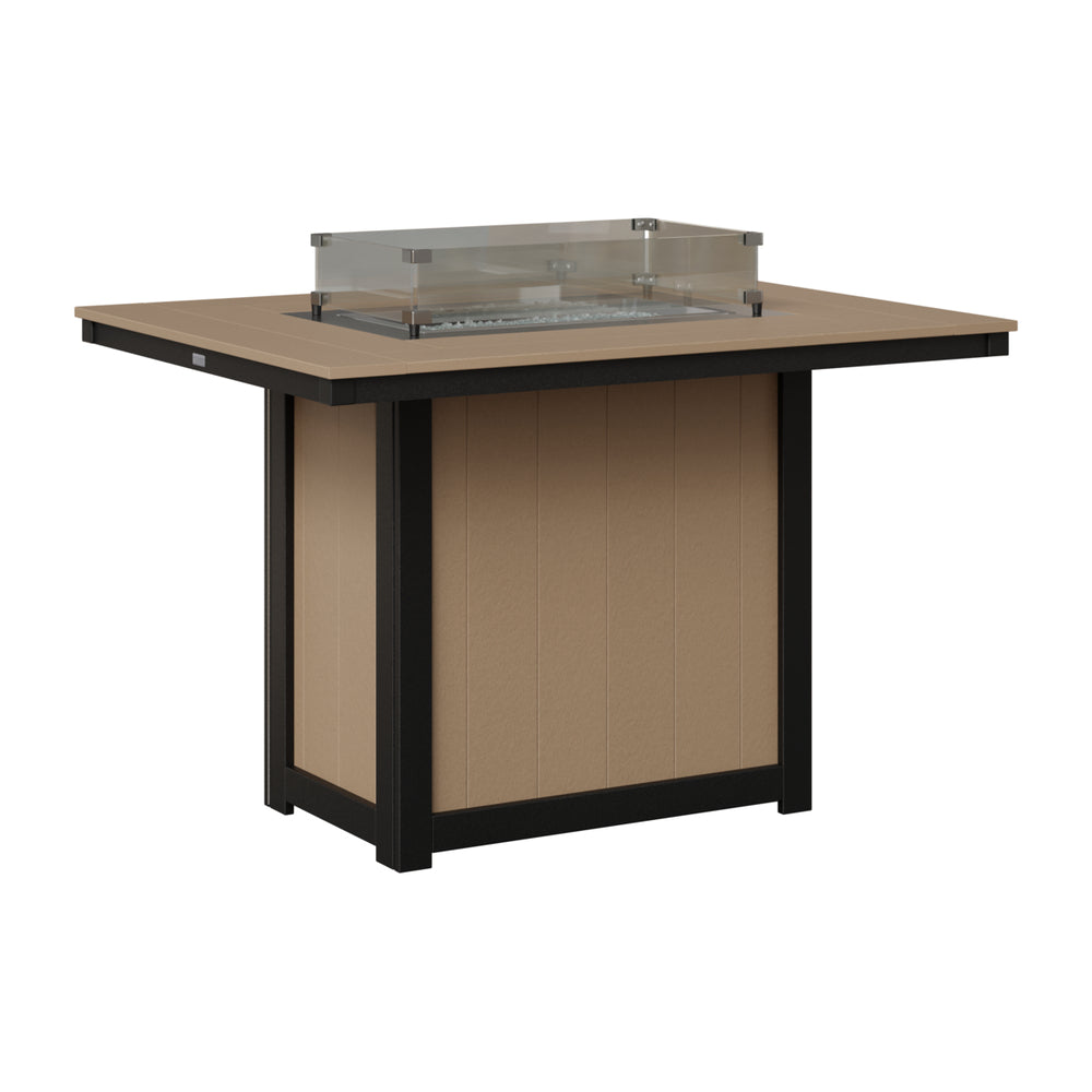 Donoma 42" x 54" Rectangular Counter Fire Table view 10