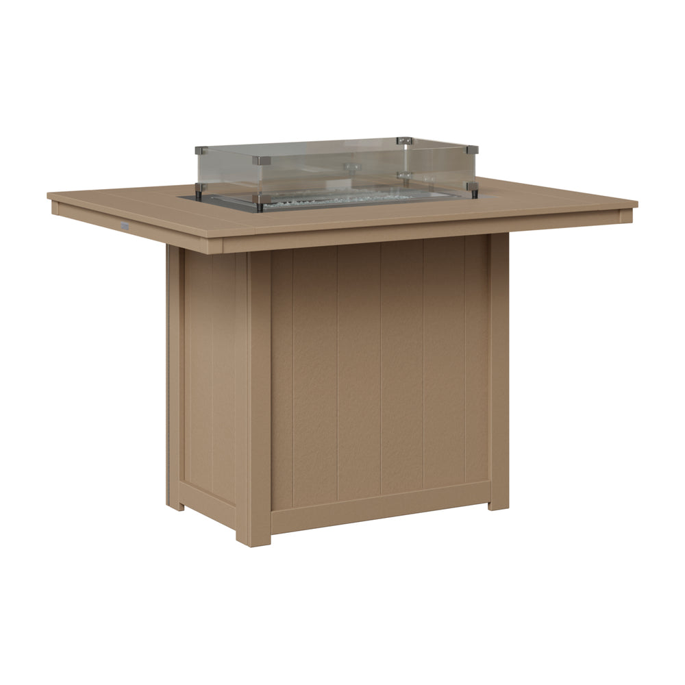 Donoma 42" x 54" Rectangular Counter Fire Table