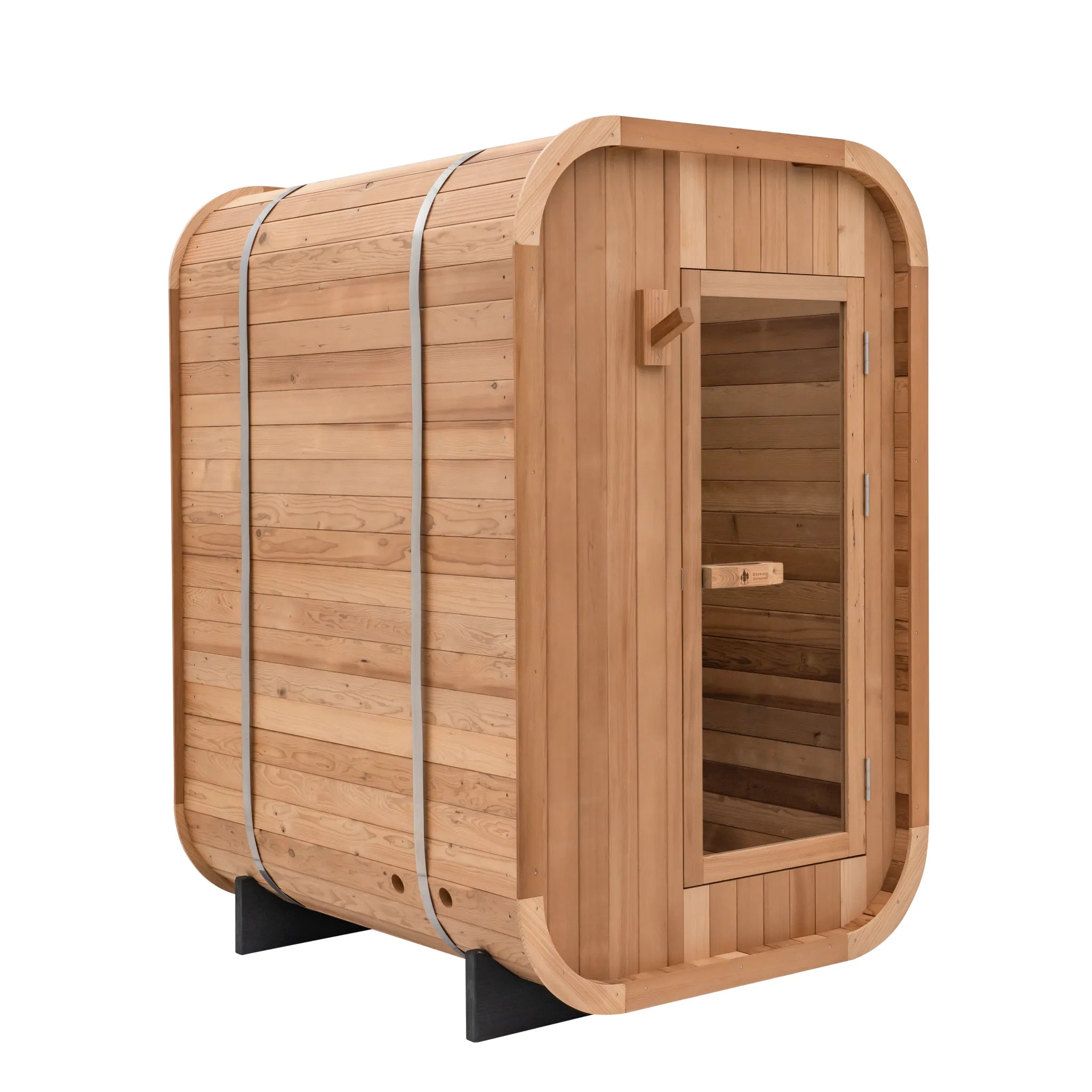 Duo 2-Person Outdoor Sauna with Harvia KIP 8kW Heater