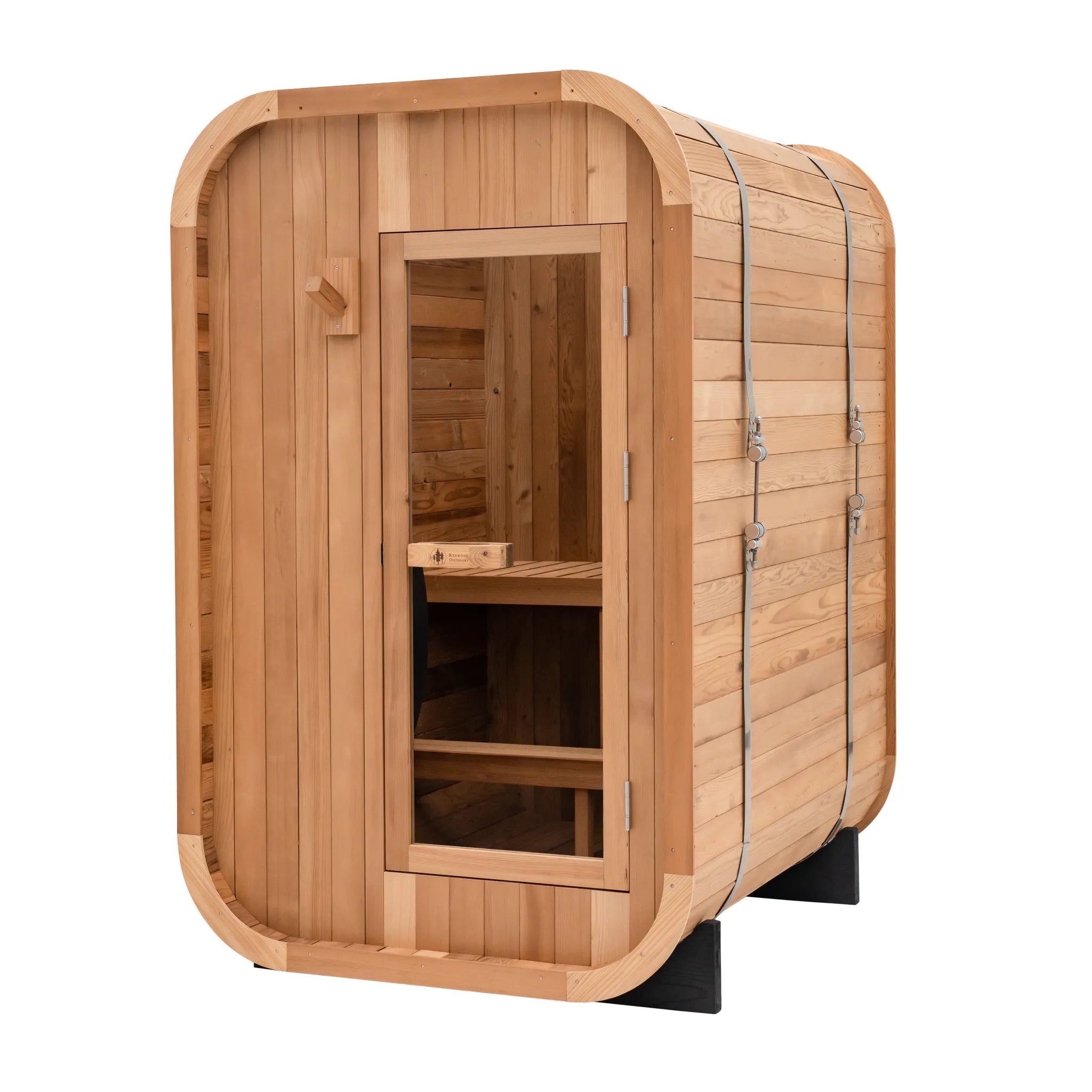 Duo 2-Person Outdoor Sauna with Harvia KIP 8kW Heater